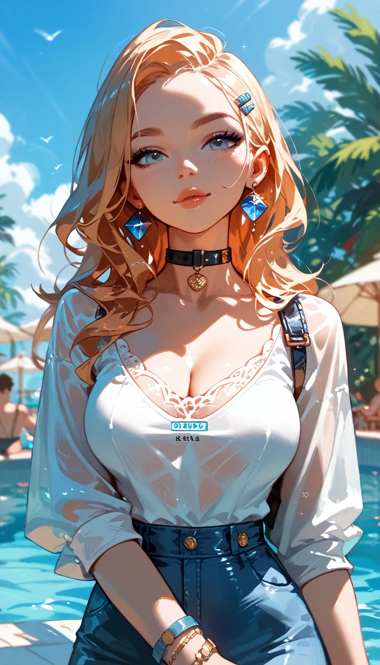 A blonde girl