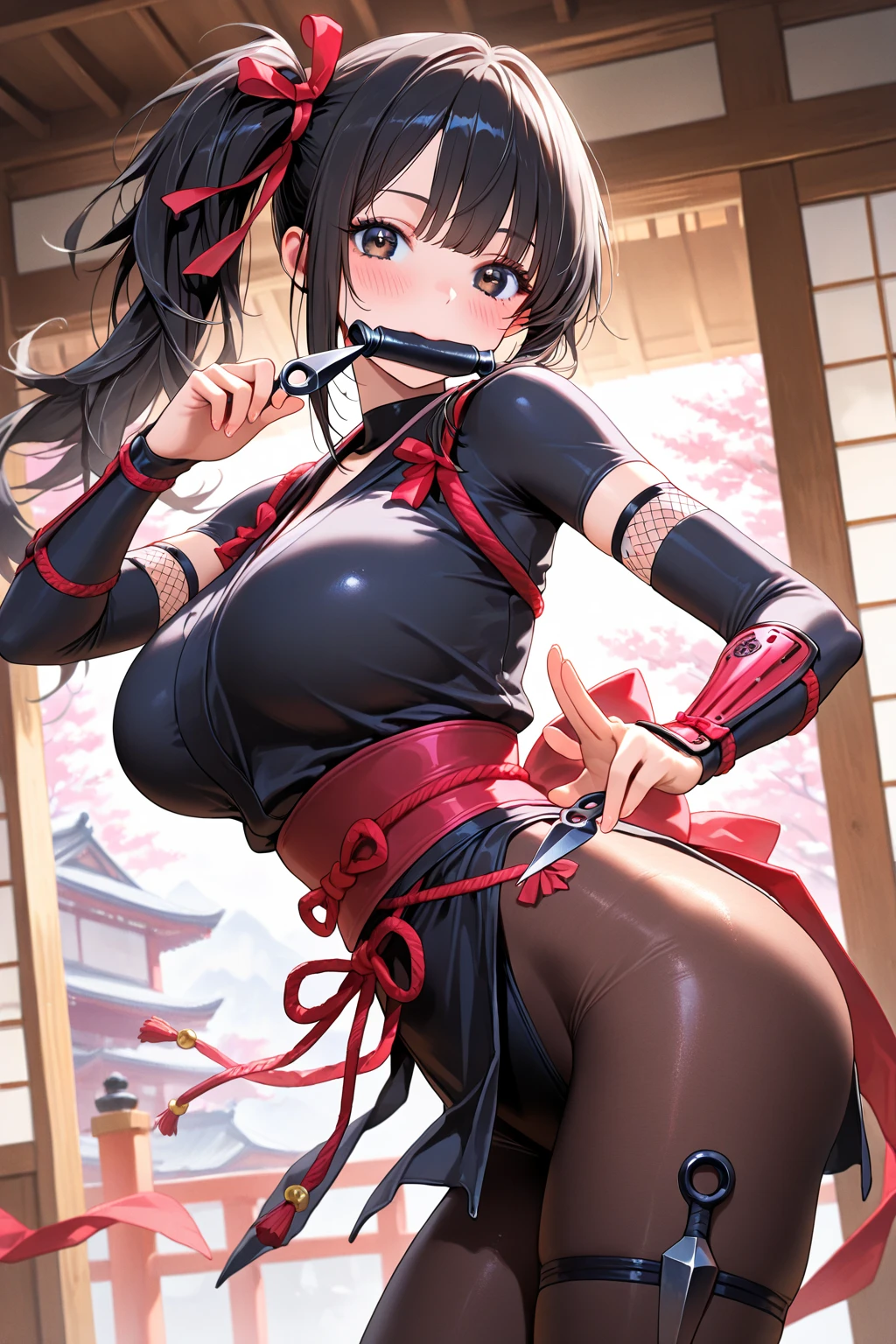 masterpiece, best quality,homura (senran kagura), 1girl, fire wave, (tan:1.1), long hair, #Homura
#Senran Kagura
#Tanned Skin
#Blueish-Green Eyes
#Long Dark Brown Hair
#Ponytail
#White Ribbon
#Black Dress
#Light Grey Jacket
#Samurai Leg Armor
#Black Cape with White Trim
#Fierce Expression
#Athletic Build
#Ninja
#Six Katanas
#Nodachi Engetsuka
#High Cheekbones
#Intense Gaze
#Confident Smirk
#Strong Jawline
#Determined Look
#Action-Oriented
#Cool Demeanor
#Fiery Spirit
#Sharp Facial Features
#Hebijo Uniform
#Red Trim
#Wrist Guards
#Bandages
#White Loose Socks
#Brown Dress Shoes
#Form-Fitting Bodysuit
#Black and Red Accents
#V-neckline
#Short Flared Skirt
#Layered Design
#Thigh-High Stockings
#Open-Toe Sandals
#Ninja Warrior
#Elegant and Strong
#Intense Fighter
#Confident Leader
Booty exposure, Cheeky peeks, Bottom worship, Ass flaunting, Anal tease, NSFW NSFW NSFW NSFW HENTAI