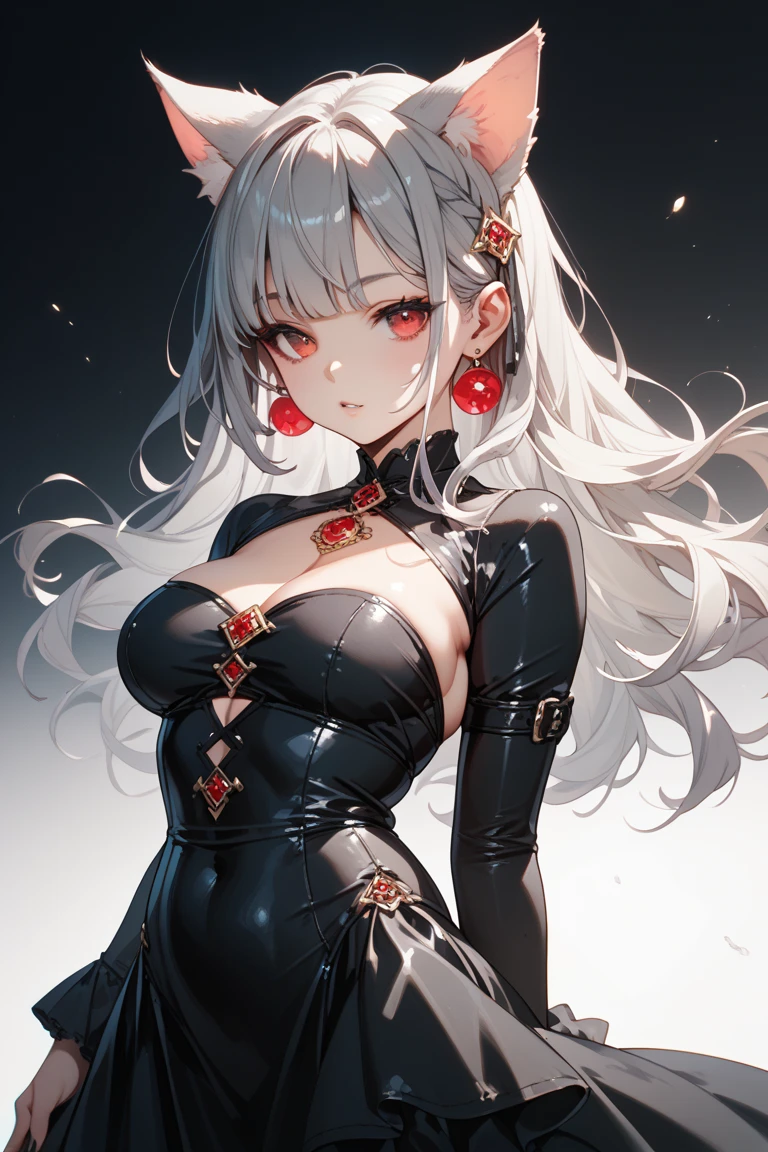 (adheres to the artistic style:0.7), check_9, check_8_up, check_7_up, check_6_up, uncensored, harlequin from the genshin strike, short hair, silver hair, multicolored hair, black eyes, x-shaped pupil, break (masterpiece:1.2), Best quality, a high resolution, (beautiful detailed eyes:1.3), perfect lighting, (perfect hands, Ideal Anatomy), hearts, pleased, huge breast, chest press, 1 girl, breast, One, gloves, shorts, thigh high, red shorts, I look at the viewer, side tit, short shorts, Brick wall, brown gloves, near the wall, white thigh high, is, Oneарная перчатка, belt, hips, blush, bare shoulders, leaning forward, camisole, without sleeves, parted lips, from the outside