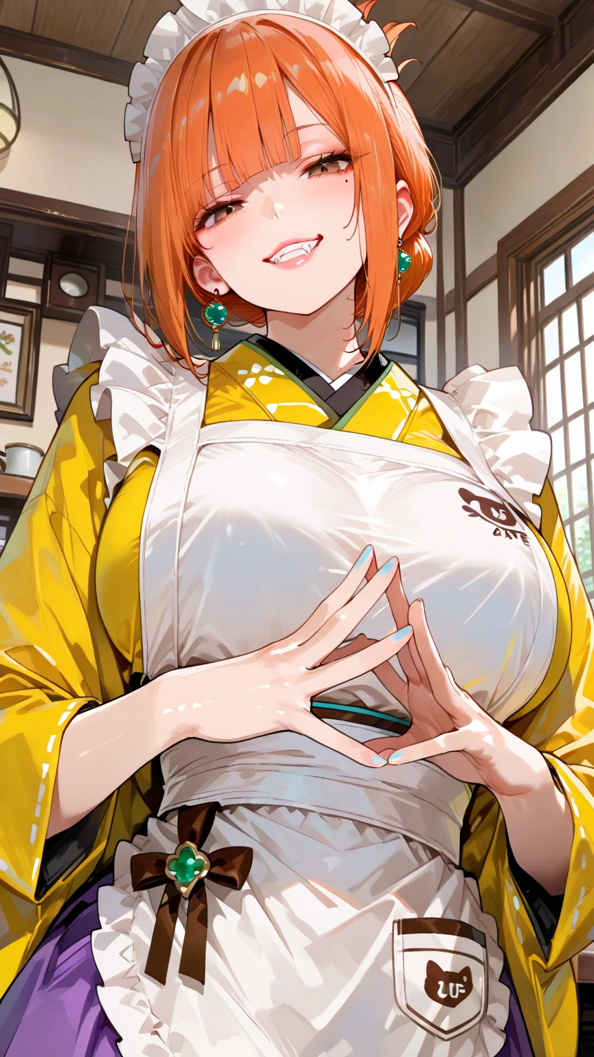 Slams forcefully into the chest、Long erect nipples、smile, Grin, Show your breasts to the camera、Face the camera directly、Sweaty cleavage、Press your chest to the viewer、Heavy 、Huge breasts pushing up shirt, (はち切れんばかりのBig Tits:1.8),男に覆い被さる1 Girl、Taunt、Raise your eyebrows、Lift the corners of your mouth、Grinning with teeth showing、Angry face、breast enhancement、Front view、Big Tits、16 year old beautiful girl、(masterpiece, Highest quality:1.2) , Pokemon, 1 Girl, alone, Watching the audience, blush, Large Breasts, Pokémon Gardenia, Pokémon Gardenia, Black Hair, Bobcut, Multicolored Hair, (Orange eyes:1.5), Orange Hair, petal, short hair, Two-tone hair,belt, belt buckle, buckle, Capelet, cargoShorts, abdomen, belly button, Shorts, Undershirt, Long sleeve, Green Cape, blackUndershirt, 胸を濡らすa large amount of white semen、a large amount of white semen、