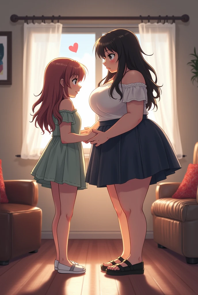 Beauty mother-in-law　Height difference　shopping　Supermarket　Black Hair　Straight long hair　hairpin　White knitted sweater　((Mother and daughter have beautiful breasts)),　mini skirt　squat　White panties, broken home, gang, (masterpiece), best quality, expressive eyes, perfect face, ((a teary beautiful kid  girl being spanked)), unclad, skirt lifted, (red bottom), pinned down, puffy nips, damsel in distress, ((cute  body)),  (thighs spread open),ryona, short, slap mark, dripping, spurting 