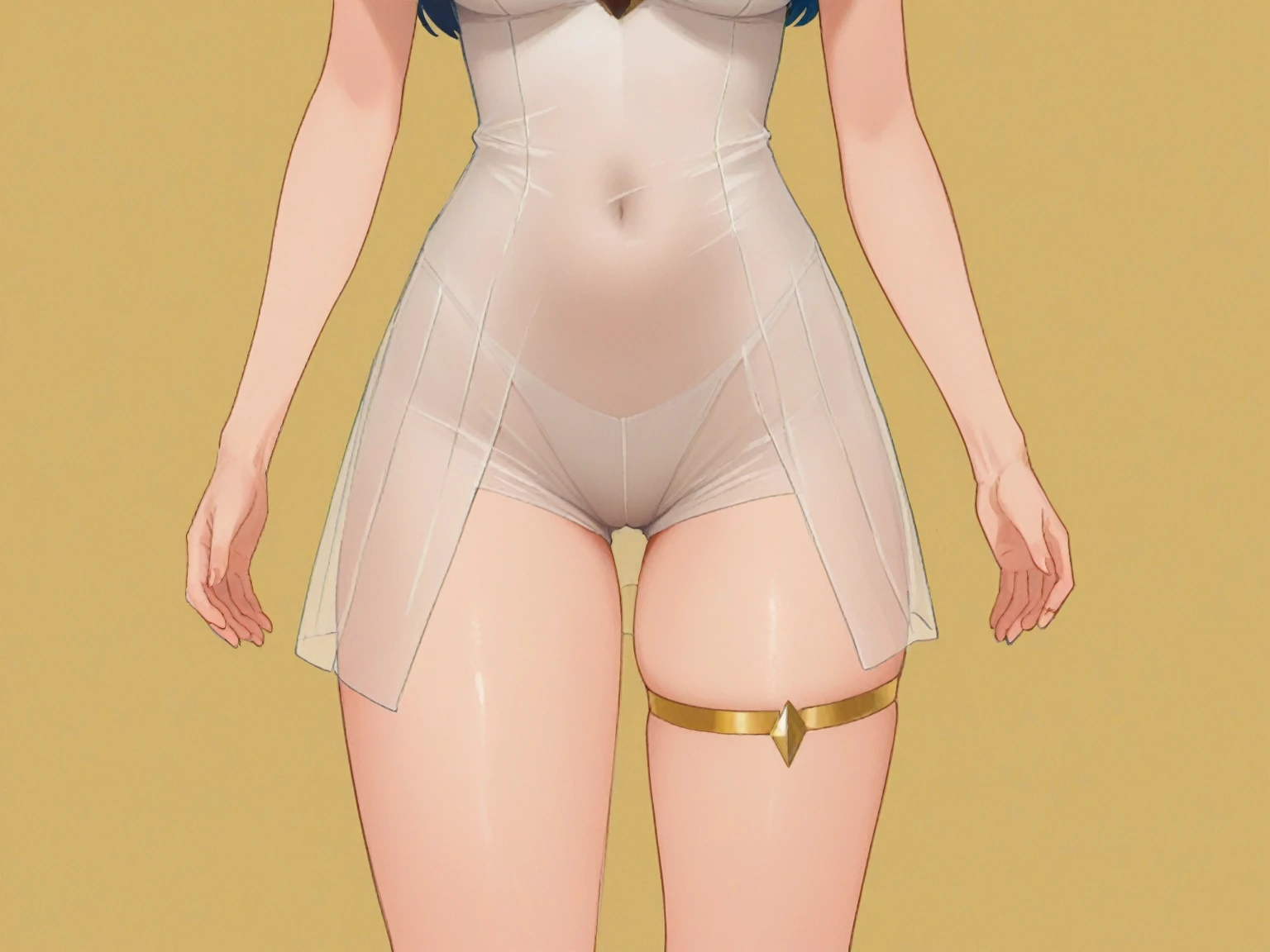 Erase excess arms, make them background, blend into the background, blur,