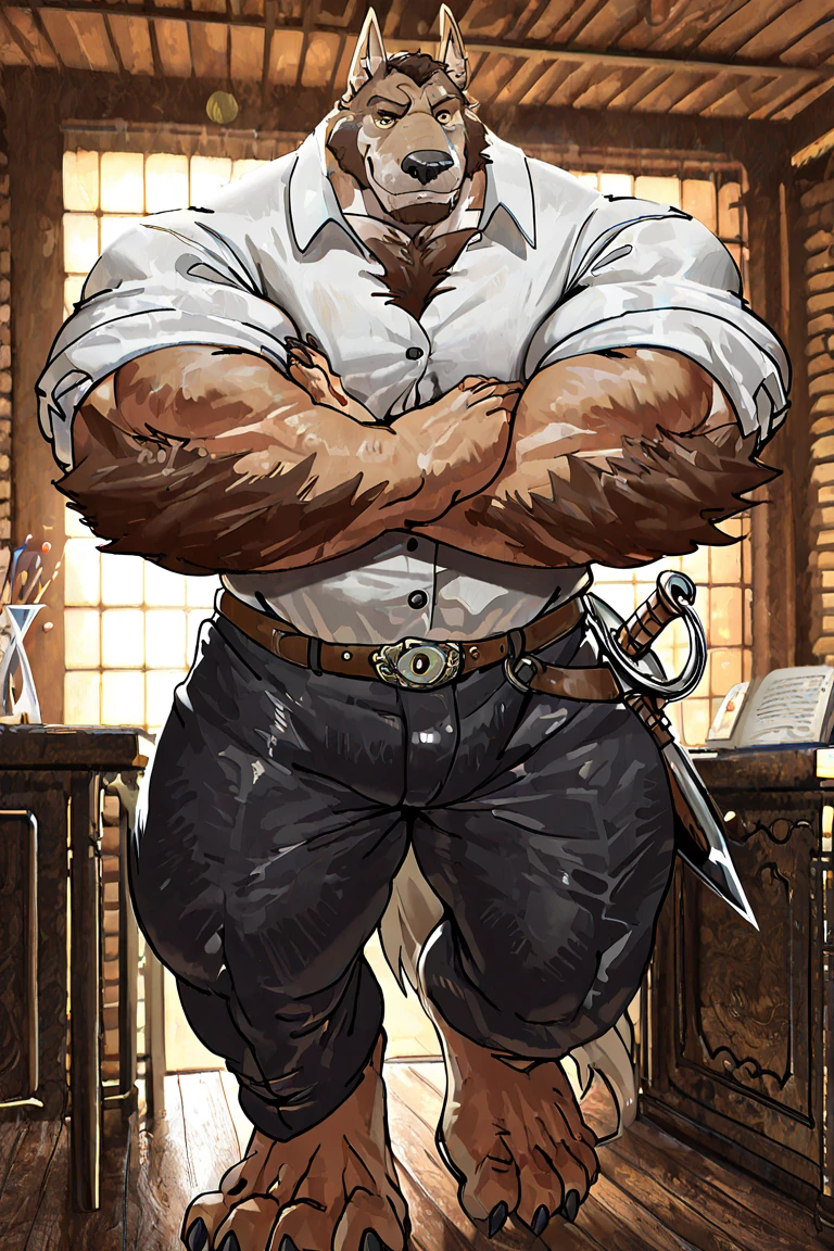 (masterpiece, highres, ultra detailed, best quality:1.2), (colorful, depth of field, dutch angle, person-centric:1.4), (chubby: 2), (anger: 1.5), (blush: 1.5), (heavy breathing: 1.5), (big eyes: 1.5), (white body hair: 1.5) (long white hair: 1.5), (long and thick white beard: 1.5), (wrinkled skin: 1.5), a close up of a cartoon of a man with a beard muscular character, strong chest, muscular characters, muscular! white, muscular male hero, strong arms, large muscles, Reinhardt Wilhelm from Overwatch, Reinhardt, old man, mature man, white hairs, white beard, solo, male focus, muscular, thick abs, mature male, pectorals, thick stomach, chest hair, navel, large pectorals, thick wrists, shirt open, jackhammer style, holding an Axe