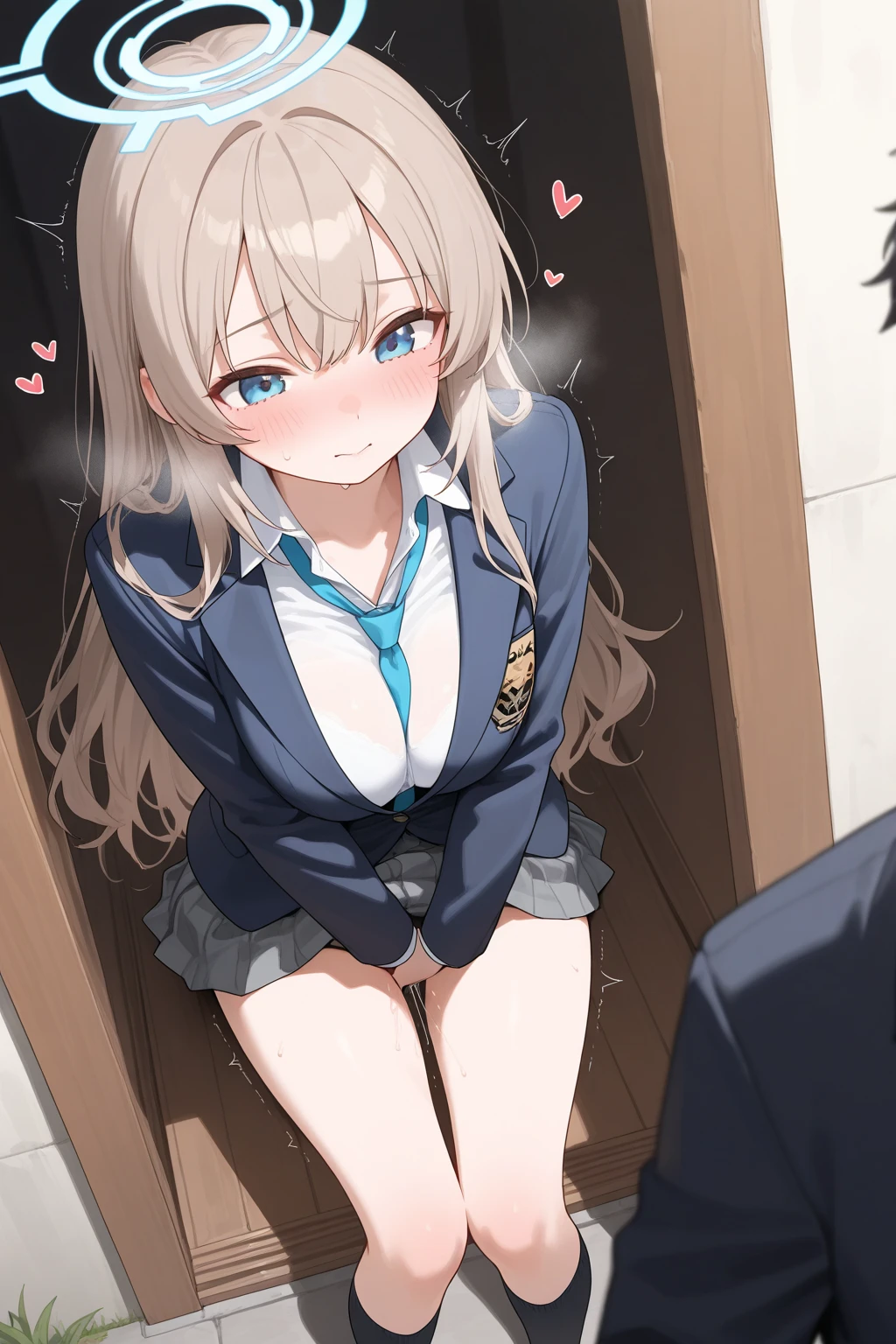 masterpiece, best quality,anime style, 1 girl,(((slender body))), (((small breast))),(((Jacket, Open your clothes, Open jacket, Blue jacket, ground vehicle, Sports Bra, bicycle,buruma))),(((((a penis ape grabbing the girl))))), ((((restrained, arms behind back)))),((((cum)))), (beautiful face), (((long hair))), (((straight hair))), ((((silver hair)))),detailed beautiful skin, (perfect hands, perfect anatomy)