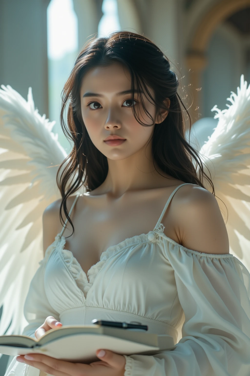 Seraphim angel with 6 wings 