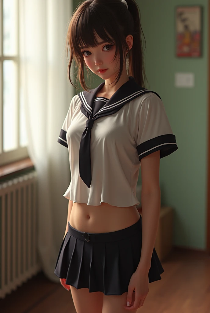 NSFW,4K,((Highest quality)),((masterpiece)),BREAK,((one girl)),(detailed),(in locker room),((One girl)),((perfect anatomy)),nsfw,((nude)),(naked),((15 years old)),((flat chest:1.6)),(stare at viewer with stern eyes:1.5),((delicate face and eyes)),((one girl)),(bitting own lip:1.1),(angry:0.9),nose blush,(shamefull:1.2),( Straight hair),(beautiful hair),surprised, ((beautiful realistic face)),((skinny:1.3)),(delicate face and eyes),Beautiful Korean Women, Beautiful young Korean woman, Young and adorable Korean face, Gorgeous Young Korean Woman, Korean Girls, Girl cute beautiful face, Portraits of Korean female idols, Young and pretty Asian face, Cute natural anime face,Asian pretty face,((finely detailed face)),((glistening eyes)),((glistening eyes )),((large eyes)),(( pretty eyes)),((A bow tie)),(detailed),(Perfect Face),(Lanky:1.2),((One girl)), ((clear eyes)),((show nipples)),((beautiful skin)),don't wear anything ,(upper body),(Equal left and right eyes), (nsfw:1.5),(show nipples),(don't wear anything),(nipples facing upwards), correct arm,((Varsity Jacket)),(school skirt)