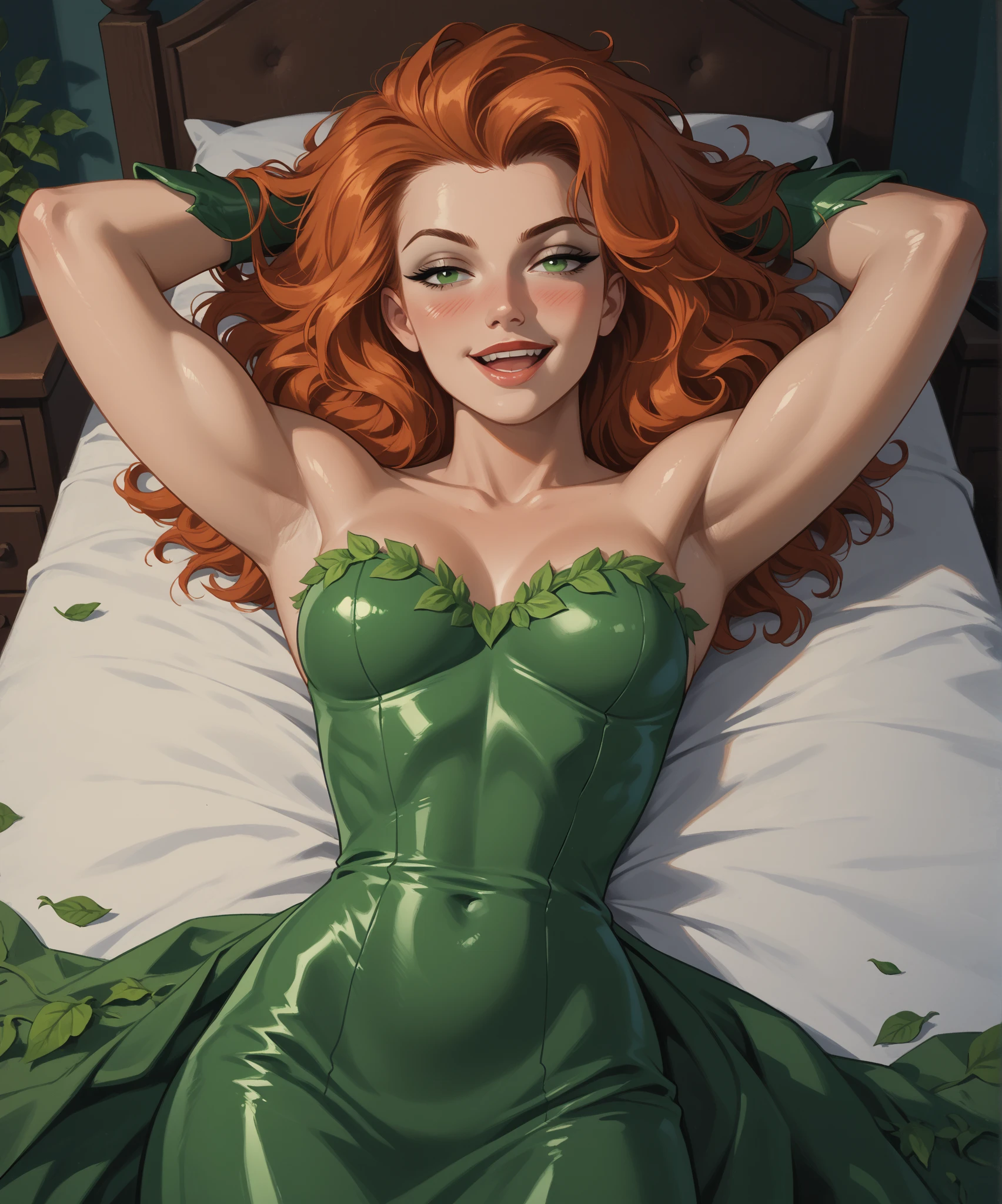 (((Poison Ivy))), (((Superman))), High quality, best quality, masterpiece, (1boy, 1girl), (hetero:1.5), mature woman, curves, long wavy redhead hair, green eyes. cleavage. (((woman completely nude))), nsfw, (((couple focus))), (((lots of cum))), (((ahegao, orgasm face))), (((woman on top, straddle sex, breast sucking, breasts in mouth, large breasts)))