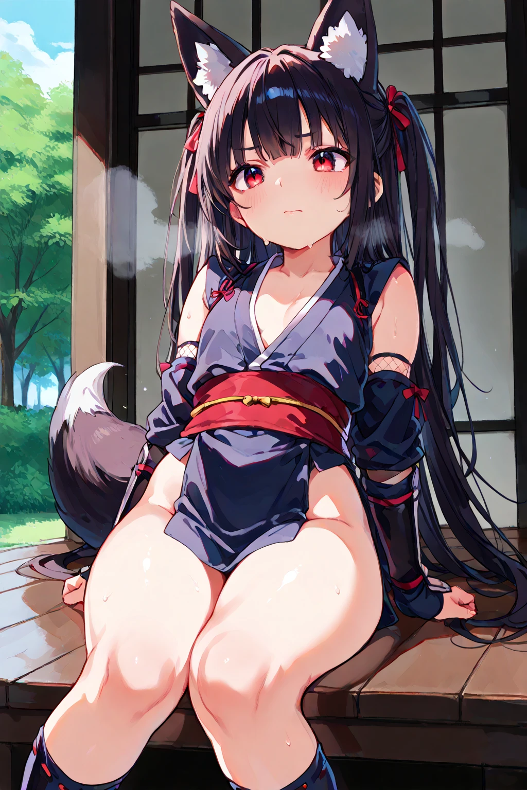 NSFW,masterpiece,Highest quality,High resolution,Super detailed,Yukinoshita Yukino\(My Youth Romantic Comedy is Wrong as Expected\),Black Hair,Long Hair,Light blue eyes,High quality sexy micro bikini,Halter neck,Cat ears headband,Cat's Tail,Small breasts,Face in love,Embarrassed,blush,(Ahegao),beach,Palm tree,Beach parasol,Beach House,(Big man),Pick up a girl,Cat Pose,squat,Spread your legs,????? nipples,(Squirting),Spectacle,(??? slave)