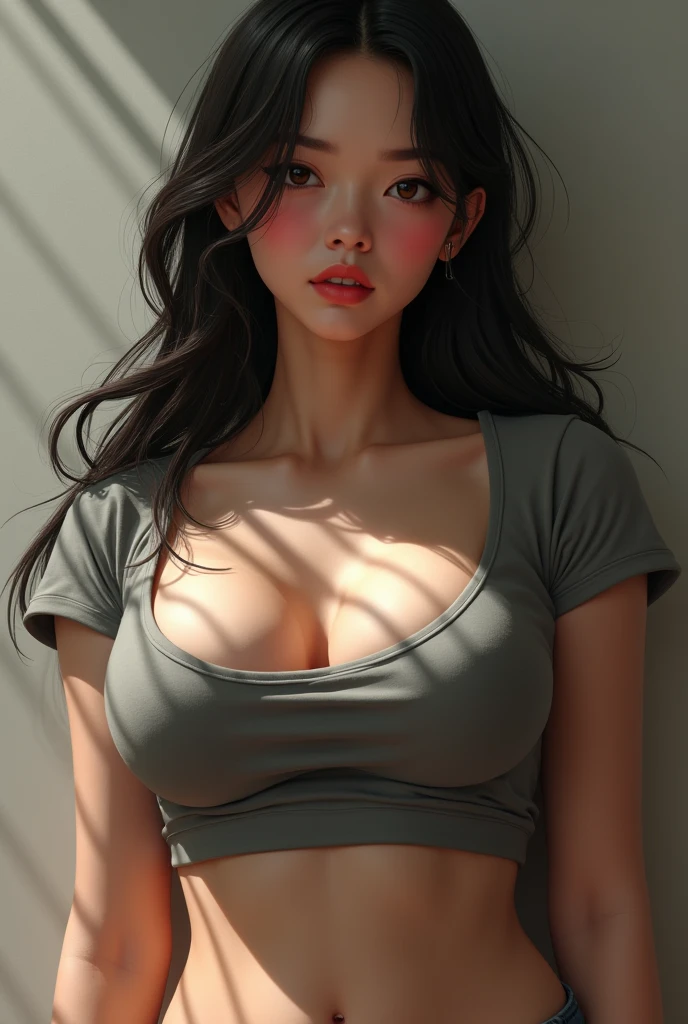 Big Breasts　beautiful girl　Japanese　apron