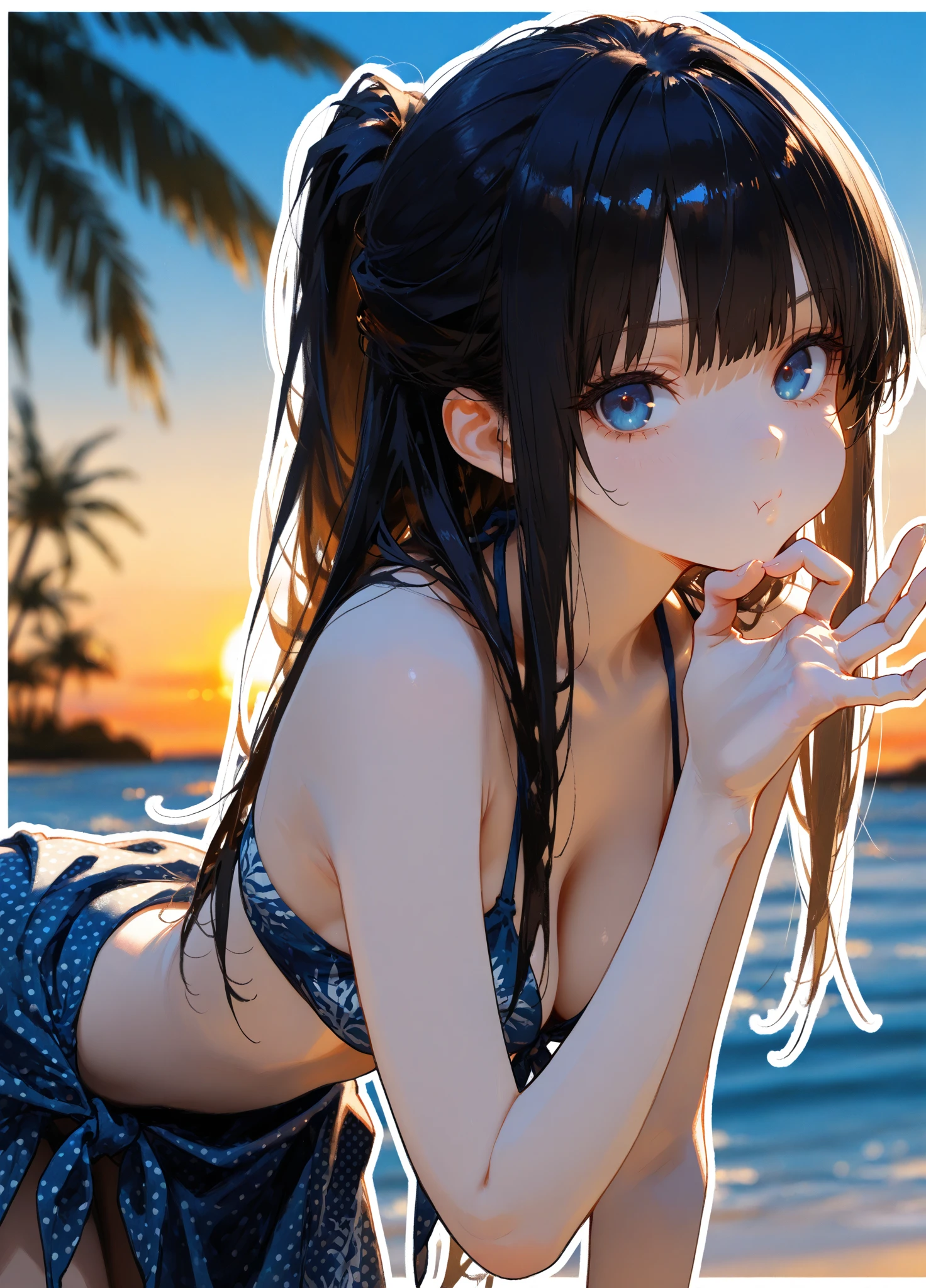 (printed polaroid photo\(2females AND 2females\(cute,kawaii,smile,hair floating,hair messy,black hair,long hair,twin tails hair,pale skin,skin color blue,eyes are red,red eyes shining,big eyes,swim wear,(punk fashion:1.4),\) AND 2females\(big smile,wave blonde,blue eyes,big eyes,dark skin,heart hands sign,breast,swim wear\),background\((seashore:1.3)\)\):1.3), BREAK ,SIGMA 85 mm F/1.4,golden hour,award-winning,a photo of 2females,quality\(8k,wallpaper of extremely detailed CG unit, masterpiece,hight resolution,top-quality,top-quality real texture skin,hyper realisitic,increase the resolution,RAW photos,best qualtiy,highly detailed,the wallpaper\),cute pose,from below,80's_jiaopian,(polaroid:1.5)