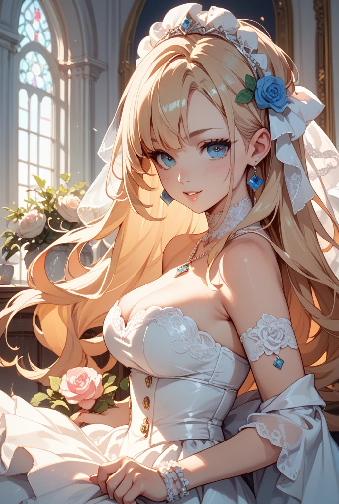 ((Highest quality)), ((masterpiece)), (detailed), One beautiful angel, sexy,Playing the piano,,White feathers fluttering