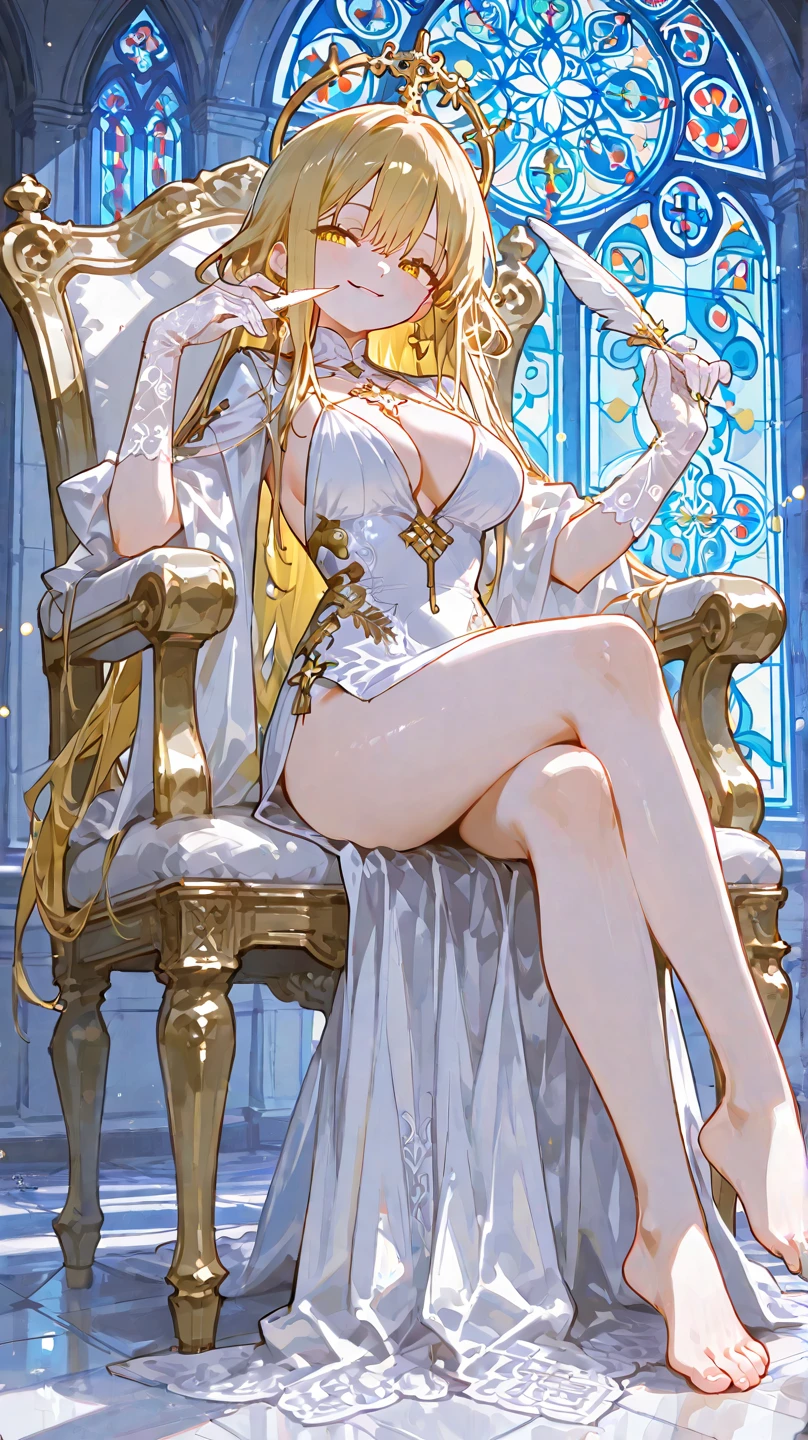 (Best quality, 8k, 32k, Masterpiece, UHD,:1.2),RAW, 1girl,ultra cute , natural lighting,transparent shining eyes, 18yo ,fair complexion ,flushed face,,blue eyes、Belle-Inspired Ball Gown, For a stunning Belle-inspired ball gown, opt for a flowing yellow chiffon or satin dress with a sweetheart neckline and off-the shoulder sleeves, Add intricate gold embroidery or beading along the bodice and hemline to capture the elegance of Belle's iconic gown, BREAK, Pair the dress with long white gloves and a matching yellow tiara adorned with faux jewels , Complete the look with delicate gold jewelry, such as drop earrings and a pendant necklace, to accentuate the princess-inspired ensemble, With a pair of gold heels .