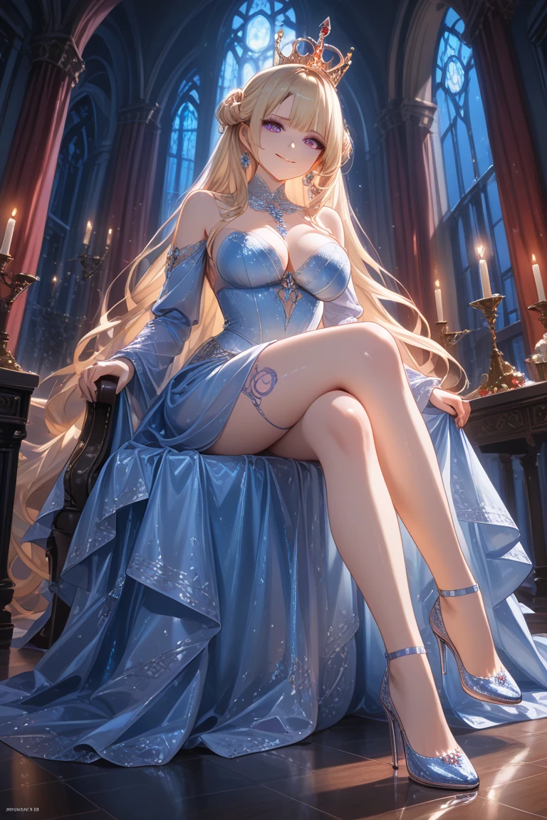 more realistic women、blonde beauty、Belarusian model、highest quality、Lots of details、Light blueのドレスを着た女性が写真撮影、astral witch costume、Fantasy costume、Live-action girls、beautiful heavenly magician、Bandeau dress inspired by cold plums、popular in。 cgstation、goddess of heaven、April rendering、Light blue、Top light for dreamy medium portraits、Light blueの肌、Amoranth、fantasy dress、Full body close-up、big breasts、cleavage、mini skirt、beautiful feet、sexy and attractive legs、sexy legs、beautiful feetフォーカス