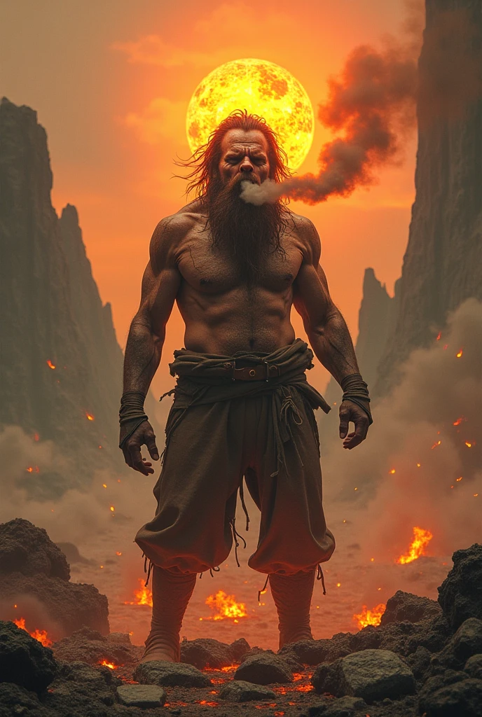 Sorcerer with many burns