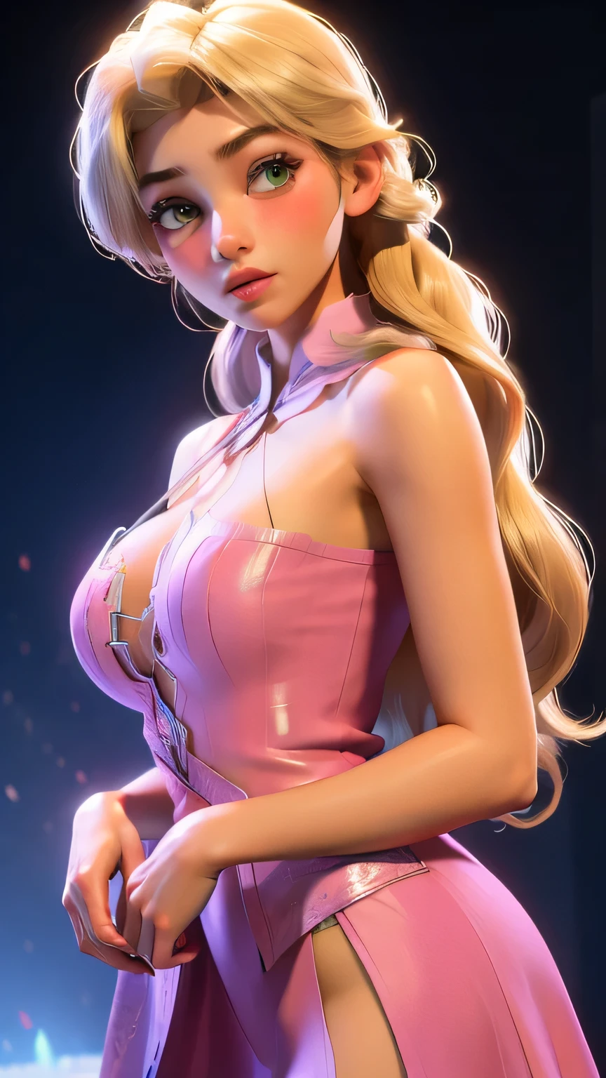 professional detailed (full length) photo of ( Taylor Swift as maid) being (brainwashed by Mind control heart choker), (sexy bimbo maid translucent clothing:1.1), (ultra realistic), (bimbo maid uniform with pencil skirt:1), (Glowing Pink Eyes), (:O), (Brainwashing), (Mind Control), (Mind control device), Hypnosis, Mind Control Collar, fluffy headphones, orgasm smile, joy eyes, eyes open wide, extremely detailed eyes, ((spiral eyes)), Taylor Swift, sexy body, perfect figure, tall curvy slim girl, sexy background