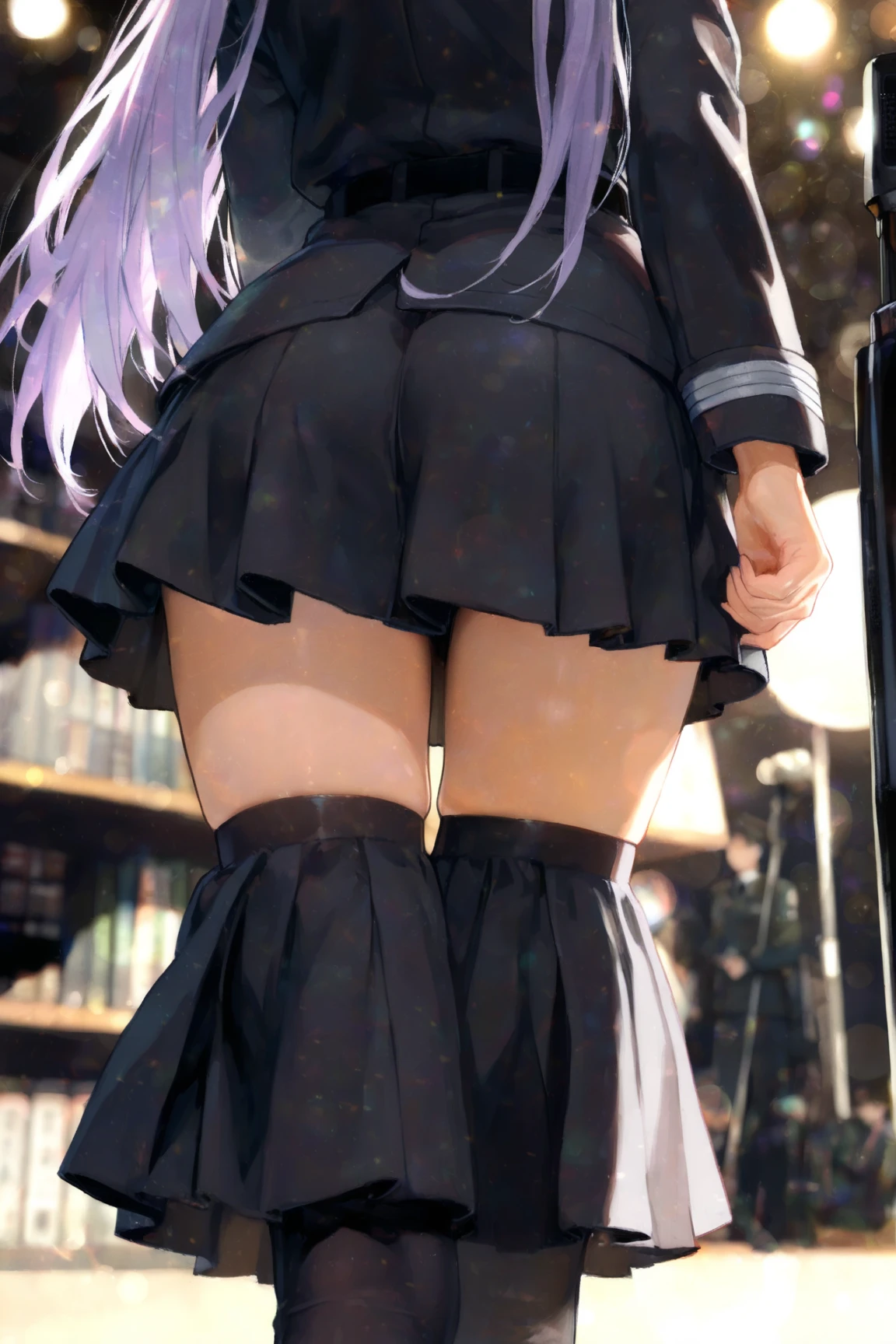 masterpiece, best quality, skirt, bag, jacket, socks, looking at viewer,plaid, blazer, brown hair, plaid skirt,(white socks:1.8),(thigh-high socks:1.8),long sleeves, bangs, open clothes, open jacket, bow, brown eyes, pleated skirt, bowtie, day, long hair, bush, red bow, kneehighs, shirt, sleeves past wrists, backpack,red bowtie,(beige jacket:1.8), school bag,(black skirt:1.8), blurry, collared shirt, miniskirt, white shirt, cardigan, grass, sweater, light smile, (Illustration:0.8), (beautiful detailed eyes:1.6),(Fully exposed panties:1.8),(1 girl standing:1.5),nsrf,grabbing another's ass,short stature,(orgasm:0.8), BREAK lotr of people,(crowded train:1.8),(rush hour train:1.8),(man with office suit:1.7),BREAK (turn up the skirt:1.7),(shirt lift:1.7),(bra lift:1.8), (nipples:1.2), (chikan:1.9),(vaginal sex:1.5), (frying hands:1.1), (fresher:1.5),(16 years old:1.6),(curvy:1.5),(zettai ryouiki:1.8),(cute panties:1.8),(white panties:1.8),(pink panties:1.1),(white bra:1.8), (turn up the brassiere:1.7), (misaligned brassiere:1.5),breast slip,breasts out, BREAK breasta_on_glass,povbrestgrab,(panties shot:1.5),(up skirt:1.5), grabbing another's breast,close contact with men,cohesive,(train:1.7), (surprised),(nose blush),(open clothes:1.3),(disordered shirt:1.1),(undressing:1.5), BREAK (from below:1.5),(cowboy shot:1.9),(dynamic angle:1.8),looking down,(spread legs:1.5),(back shot:1.8),BREAK