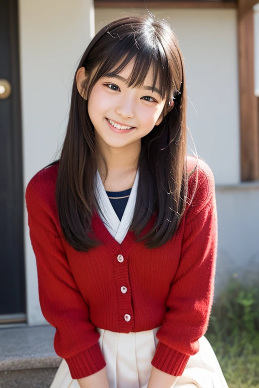 Identical twin sisters from junior high school in Japan、(8K, RAW Photos, Highest quality, masterpiece: 1.2), Very detailed, Super Resolution, (Realistic, Actual photo: 1.37), (photoRealistic: 1.6), Eating lunch on the 寝室, High resolution raw color photos, Professional photos, Very delicate and cute, (Point to the camera), Real Light (Spread your arms wide and turn your palms towards yourself), Please smile so that your teeth are visible, A surprisingly cute and neat junior high school girl, Very cute smile, Very cute face, Amazing details, Red scarf, Very detailed美しい女の子, A different face, One is a ponytail, Modern and cute , Very detailed顔 Very detailed目, very Realistic skin, Very thin fingers, Very small nose, Very knowledgeable mouth, Perfect Anatomy,Completely naked、Nude, Lots of smiles, Straight long hair, (Blunt bangs: 1.2), Celebrity-level cuteness, Female junior high school student youth