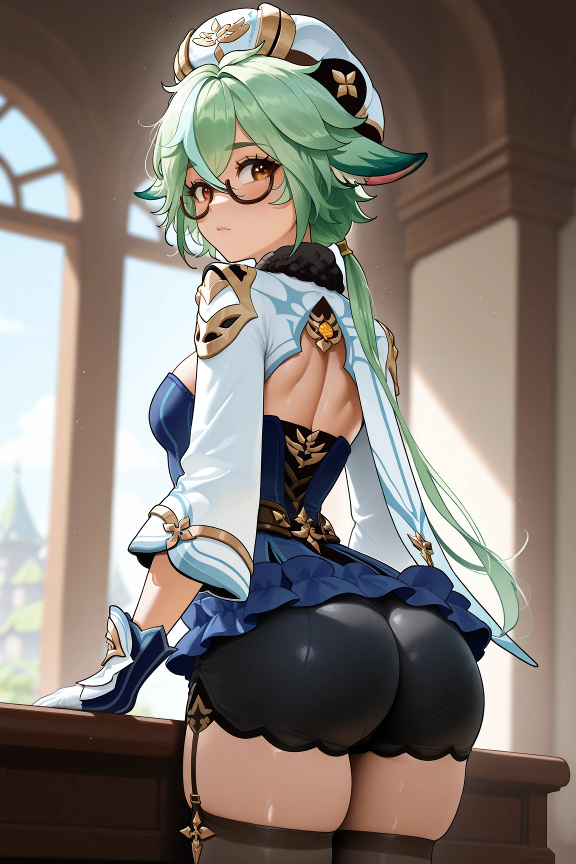 absurdres, (masterpiece:1.2), solo, small breasts, white hair, orange eyes, front view, thick thighs
<lora:Qiyana:1>