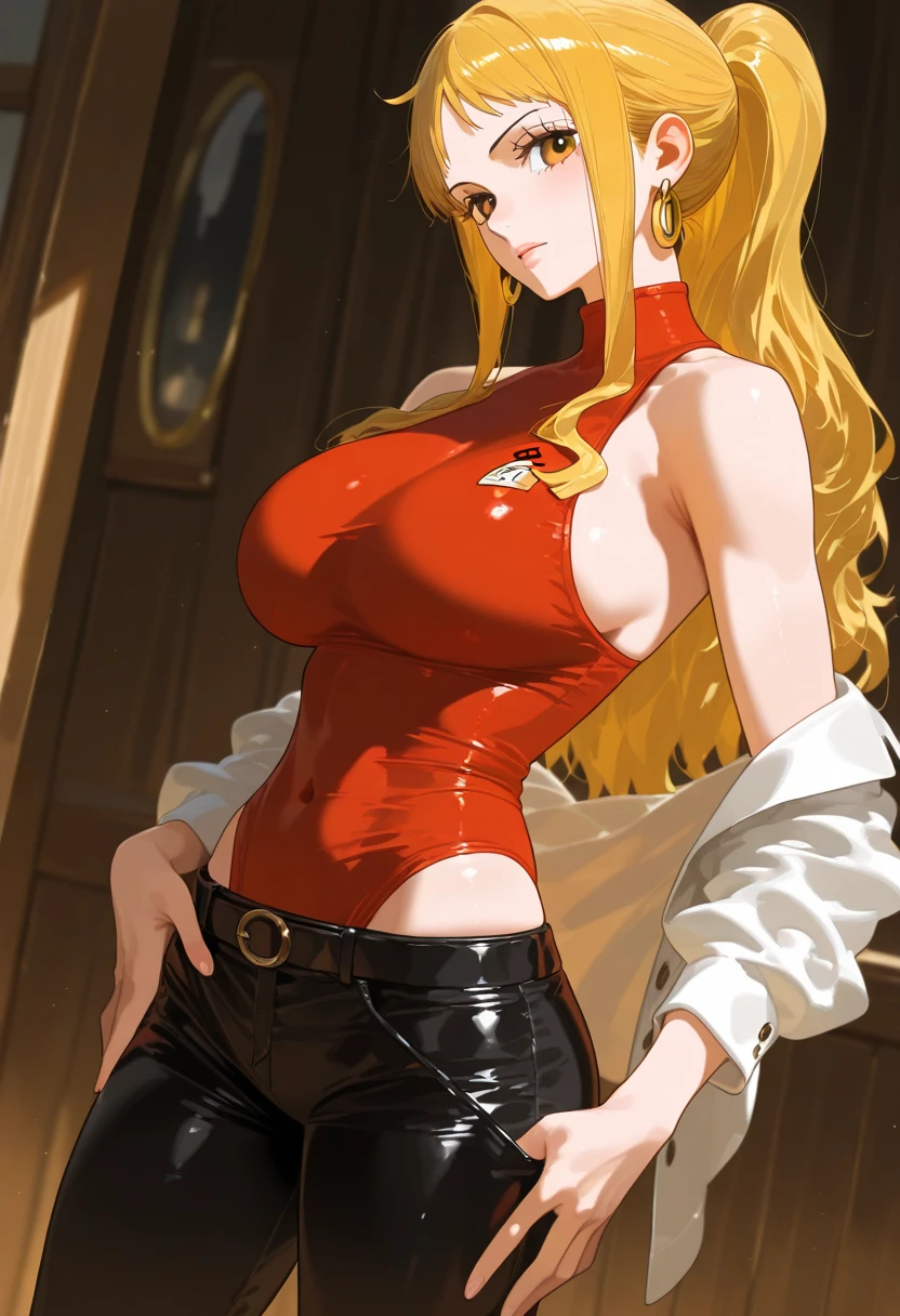Anime style, Painting, absurderes、perfect anatomia、Lucy、wearing luxury gown , hair ornament, necklace, jewelry, restaurant scene, Masterpiece, RAW Photography, 8k, Top Quality, Fine Pore, Photorealistic, Ultra Detailed, (high skin detail:1.2),Extremely detailed,Intricate, sharp-focus, seras