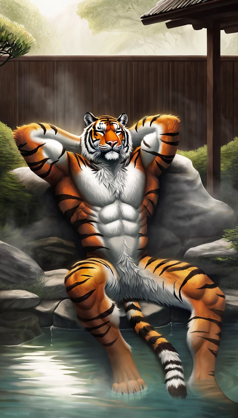 solo, girl, (fit, abs), (female anthro tiger):1.3, Orange fur, white belly, (laying on back):1.3, (kemono:1.4)
((small tiny black thong) (red pattern:1.2)),
detailed eyes, tiger tail, ((body portrait)),
, (detailed eyes, green eyes, glowing eyes):1.1,
(outdoors:1.35), forest, candle, night, (particles ,firefly, blue glowing):1.3,
detailed background, photorealistic, realistic hands, 8k HD,
(dark shadows, wide dynamic range, hdr, low light:1.2),
by (by Pino Daeni, (by ruaidri), (by virtyalfobo), (by Kenket).