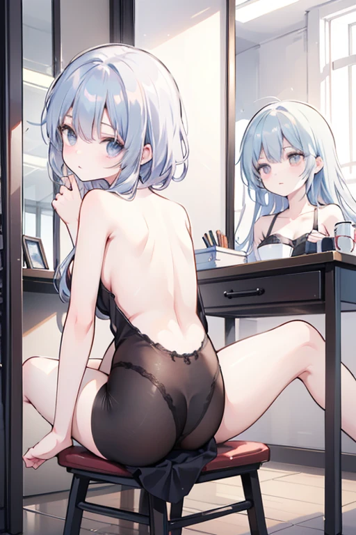 (Highest quality)pantiesをはいている女の子、3 people々is lined up、underwear、panties、臀部3 people々is lined up、pantiesをはいた女の子3 people々is lined up、ピンク色のunderwear_Black lace decoration、She's sticking her ass out here、Fullback panties、全員underwear姿、Undressing、Butt fully exposed、Big Breasts