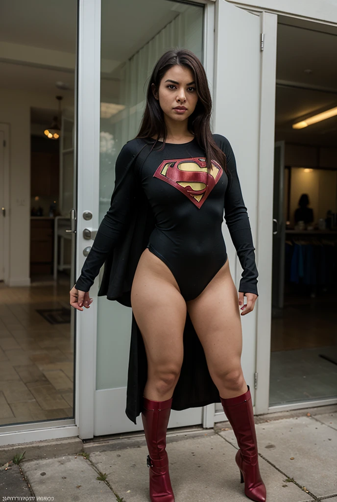 The fusion of Morticia and Supergirl results in a heroine with striking Supergirl traits. Your uniform is sexy and modern, em tons escuros e com o "s" em vermelho brilhante em seu peito. Ela possui Supergirl&#39;Ela&#39;Ela&#39;Ela&#39;Ela&#39;Ela&#39;Ela&#39;Ela&#39;Ela&#39;Ela&#39;Ela&#39;Ela&#39;Ela&#39;Ela&#39;Ela&#39;Ela&#39;Ela&#39;Ela&#39;Ela&#39;ela&#39;It&#39;s strength and determination, combined with a touch of mystery and sensuality. His body is slender and athletic, reflecting his incredible physical ability. She radiates confidence and power, ready to face any challenge with grace and courage. This fusion is the embodiment of beauty, strength and bravery, ready to protect the world with your imposing presence. Linda,sexy,super menina,Cripto, "s" No peito, Pernas lindas,amante,atraente "s" make superman, in a post-apocalyptic scenario,destruction, TWD, Villain,highes definition, 8k,uniform in worn metallic colors,becos escuros deGotham City,chamado do batman ao fundo. holofote do batman, sadisticmasochism,so do it,sadistic,bumbum,neste, Superman S,biquini vermelho