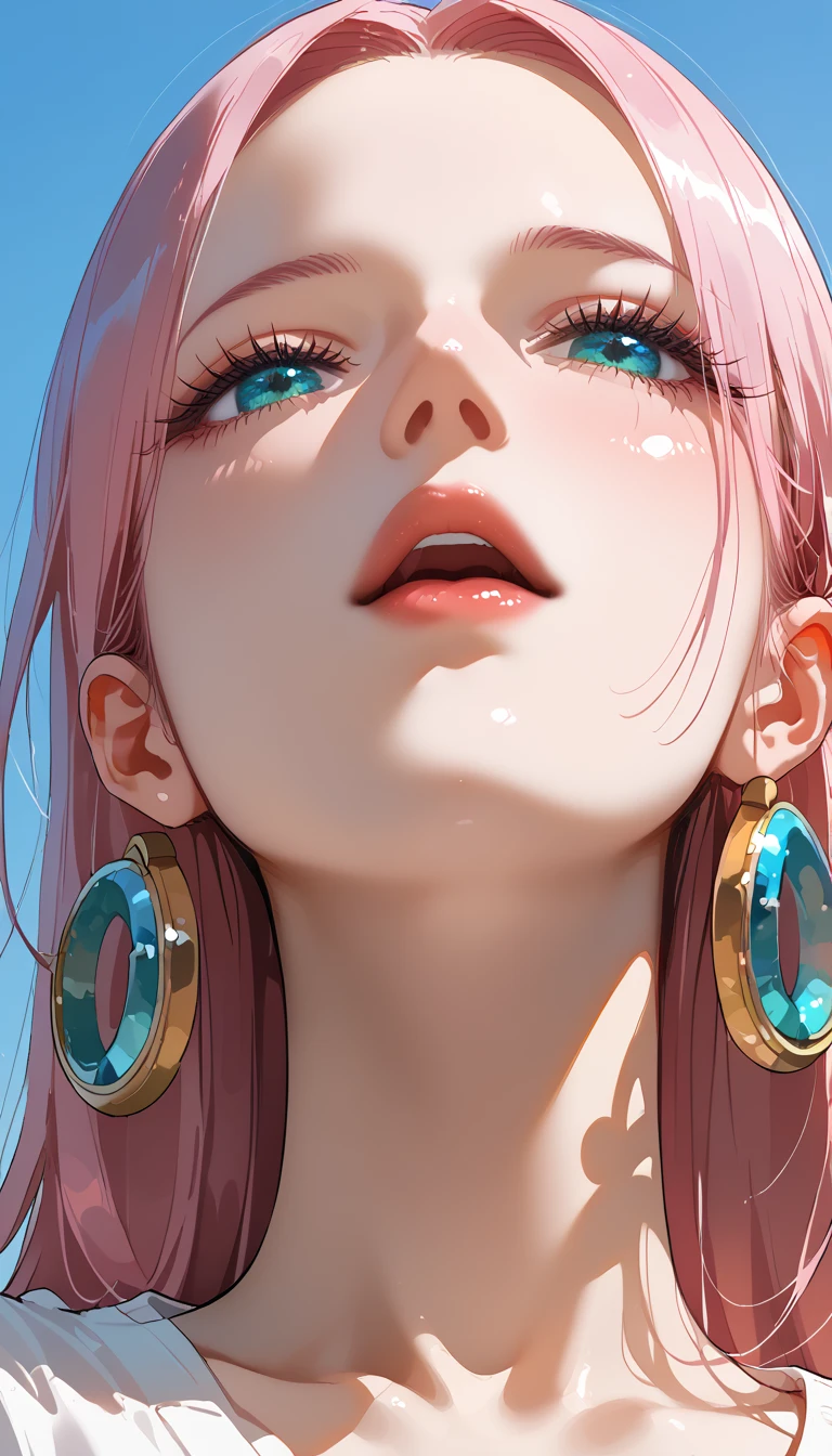 Corpo inteiro menina quente, tecido reflexivo, branco Pvc, brilho iridescente, reflexos multicoloridos, Toneladas perolados |, brilho suave e cintilante, Luminous effect that changes color according to the incidence of light, cintura fina, coxas, quadris, higly detailed hands, Glamour, Shy, corar, beijo pra vc, diafragma, coxas, perna, corpo inteiro, Perolada aesthetics, beautiful lips, Batom glossy glitter, olhos brilhantes, complexo, Messy, hiper detalhado, elegante, high sense illustration, Lightining, 8k, master part, melhor qualidade --auto --s2