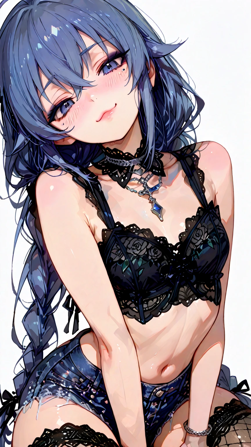 黒いlingerie posing for a picture, Enchanting anime girl, , whole body portrait of a short!, whole body;, Beautiful and attractive anime woman, whole body!!, anime whole body illustration, From Girls Frontline, whole body!, アニメ女性のwhole bodyアート, Beautiful Anime Women, Beautiful Anime Girls, lingerie!!
