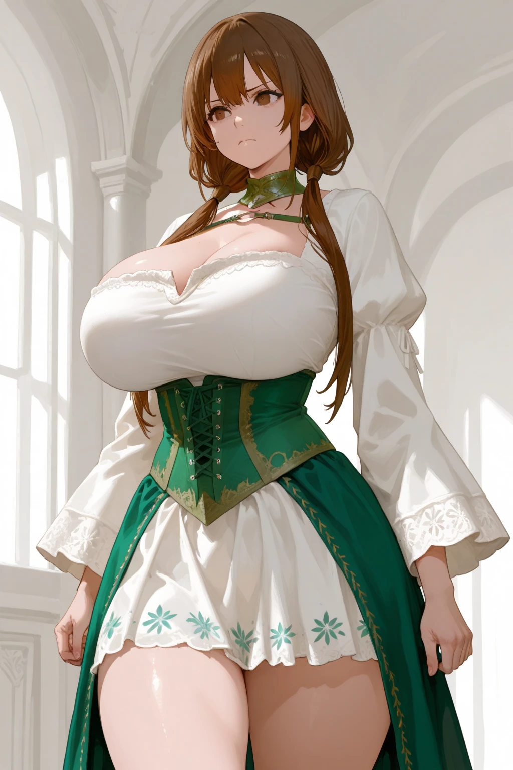 (hyper realstic)、Germanic mature woman. Ancient Farmer Woman、Women's Agriculture、(Wearing flesh-colored fabrics)、
immensity Beautie high-level image quality hight resolution Realistic 、a black hair, woman in a、A MILF、Middle-aged woman、detailed skin textures、超A high resolution、Wearing flesh-colored fabrics、Realistic、Voluptuous body shape、A smile、Middle-aged beauty、Beautiful expression、Detailed green eyes、long fluffy hair、A smile、Very delicate and detailed skin texture、45 Ancient Peasant Women、((Being in the village square))、Women's Agriculture, cleavage、Large open neckline、big red lips、(Wearing flesh-colored fabrics)、
