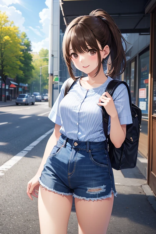 A girl leave her job happily
