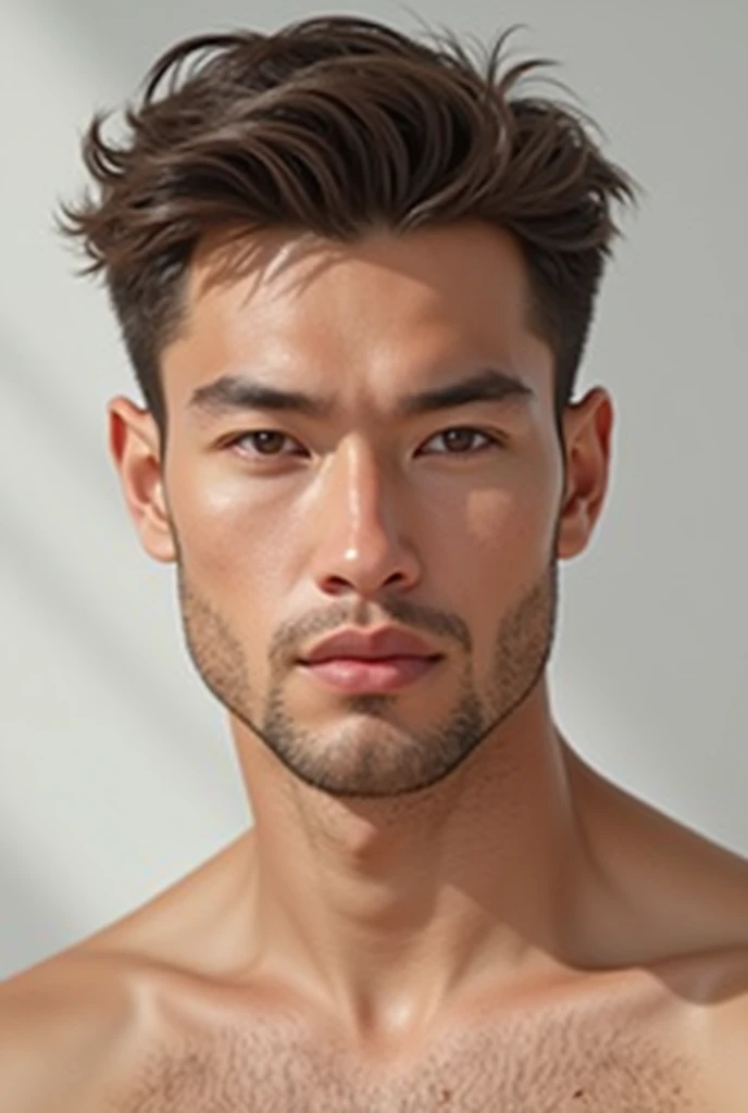 masterpiece, best quality, highres, realistic, 1man, a young male, bara, bare pectorals, body hair, chest hair, circumcised, cowboy shot, dirty, helmet, large pectorals, large penis, male focus, muscular, muscular male, navel, navel hair, nipples, nude, pectorals, penis, precum, pubic hair, short hair, solo, (high detailed skin:1.2) ,flaccid penis, penflac scrotum, testicles, full-body, naked, face<lora:asianmale_v10:0.6> <lora:airoticartsPenisModel_v10Lora:0.5>