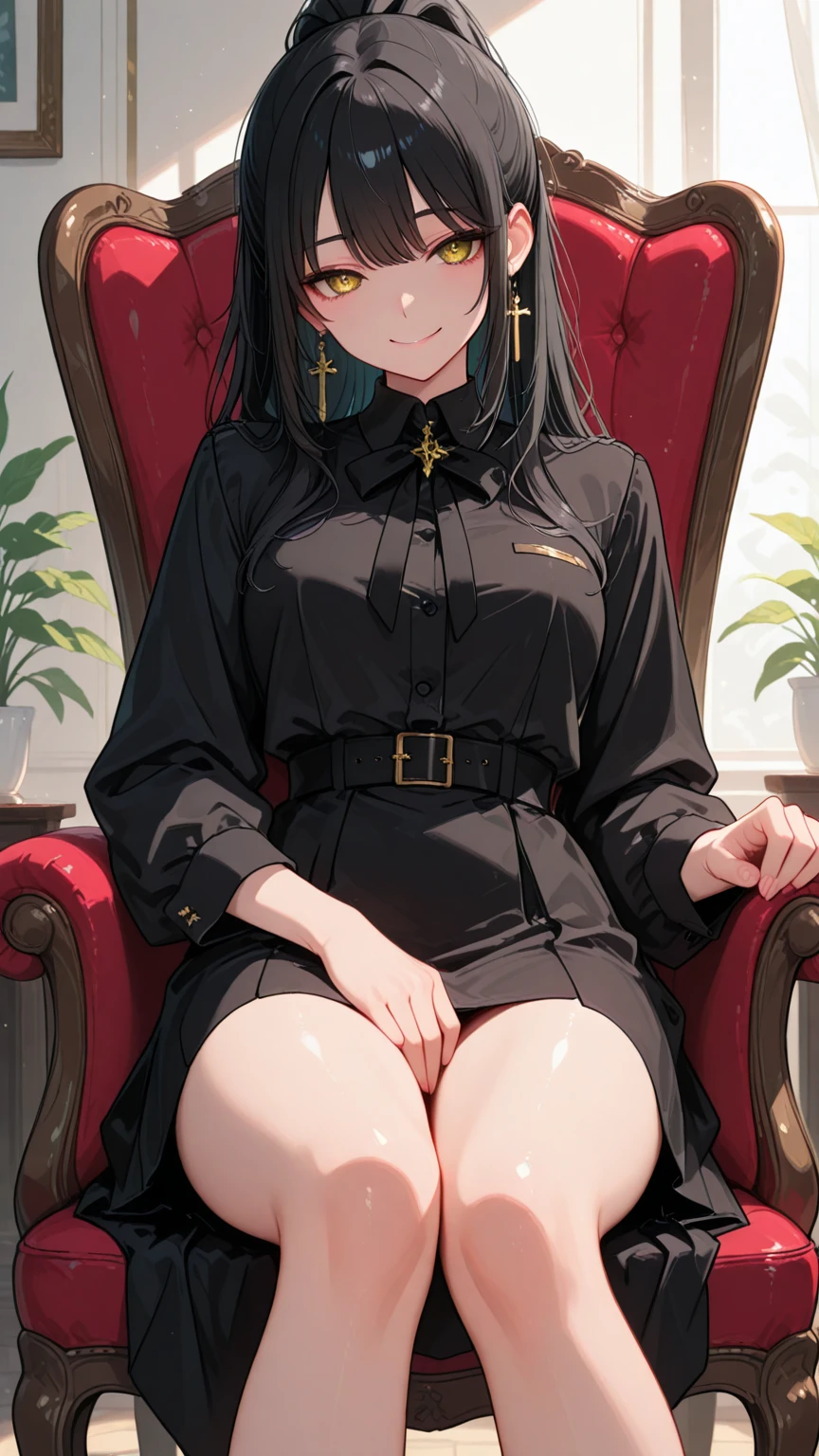 masterpiece,high quality,High resolution,1 girl,alone,((Composition seen from a distance))、young woman,doorway,dark background,dark room,whole body,long sleeve,female masturbation,(((A girl holding her crotch in the dark))),touch pussy,cum in pussy