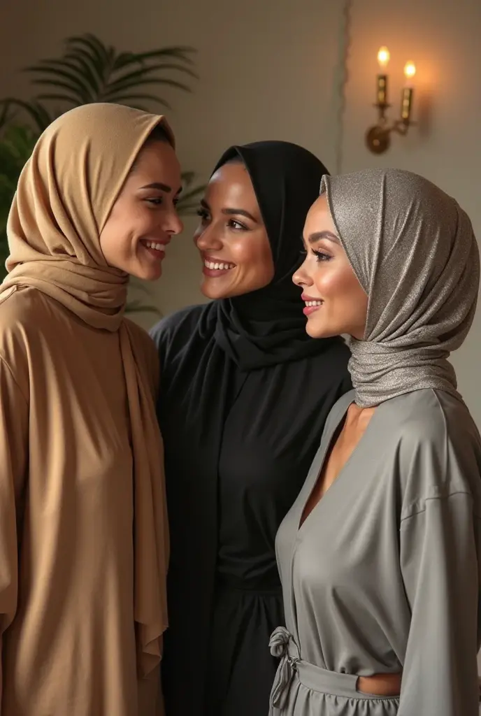 2 beautiful fair skin hijabi Pakistani girls 27 years old together with a perfect body, pussy and nipples as office secretary