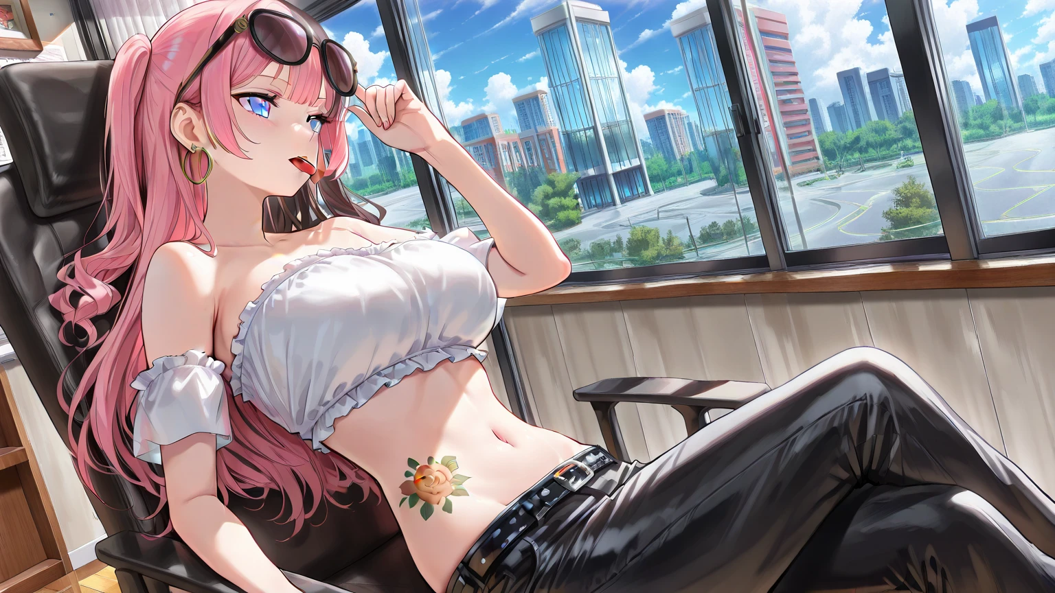 (Micro Bikini:1.4),Makima\(Chainsaw Man), Top Quality, Ultra Detail, One Girl, Solo, Standing, Red Hair, Long Braided Hair, Golden Eyes, Bangs, Middle Chest, , Staring, Smile, (Evil:1.2), Watch Viewer, (Interview:1.3), (Dark Background, Chain:1.3), Seating, , (1 girl)), ??????????, Beautiful, Masterpiece, Best quality, Shiny skin,, hands on your ass, ass, turn around, spread ass, spreadassMS, nude, makima (chainsaw man),swimsuit