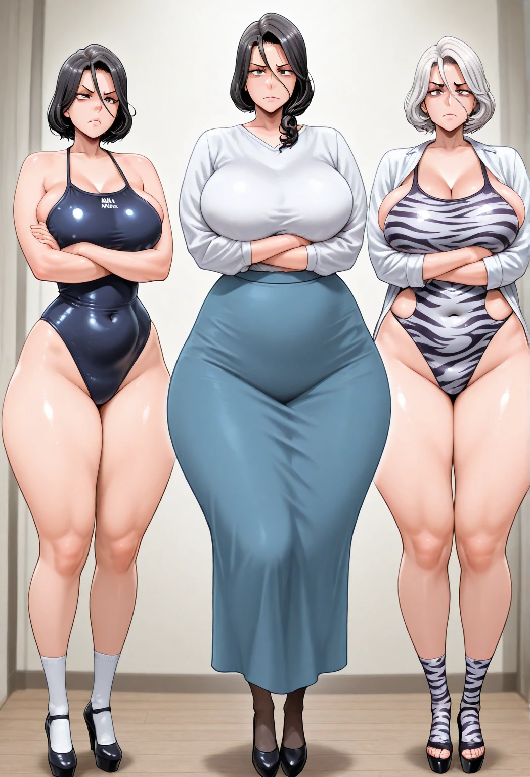 (masterpiece:1.4), high quality, high definition, sharp focus, detailed clothes, detailed body, detailed face, anime, best quality, 4k, 8k, absurd resolution, intricate detail, detailed hands, (detailed eyes:1.3), animation, illustration, highly detailed, highres, extremely detailed, <lora:hyperdenoiser_v090:0.6>, <lora:hyperrefiner_v090:0.6>, <lora:add_detail:0.3>, seductive smile, (large breasts), (parted bangs:1.6), skindentation, <lora:ETO_OC:0.2> ETO-OC, <lora:ETO_OCC006:0.7>, ETO_OCC, (curly hair:1.3), (long hair:1.1), black hair, thick eyebrows, pale skin, curvy, (plump:1.2), fat, 1girl, (hazel eyes:1.3), smiling, (looking at viewer:1.3), mature female, <lora:mesugaki-10:0.6>, smug, <lora:sensualface_type1:0.6>, <lora:enoshima:1>
enoshima, covered nipples, <lora:middle_cut_out_swimsuit:1> middle_cut_out_swimsuit, navel, pussy, cameltoe, (Spreading fingers apart, as if holding onto something,)