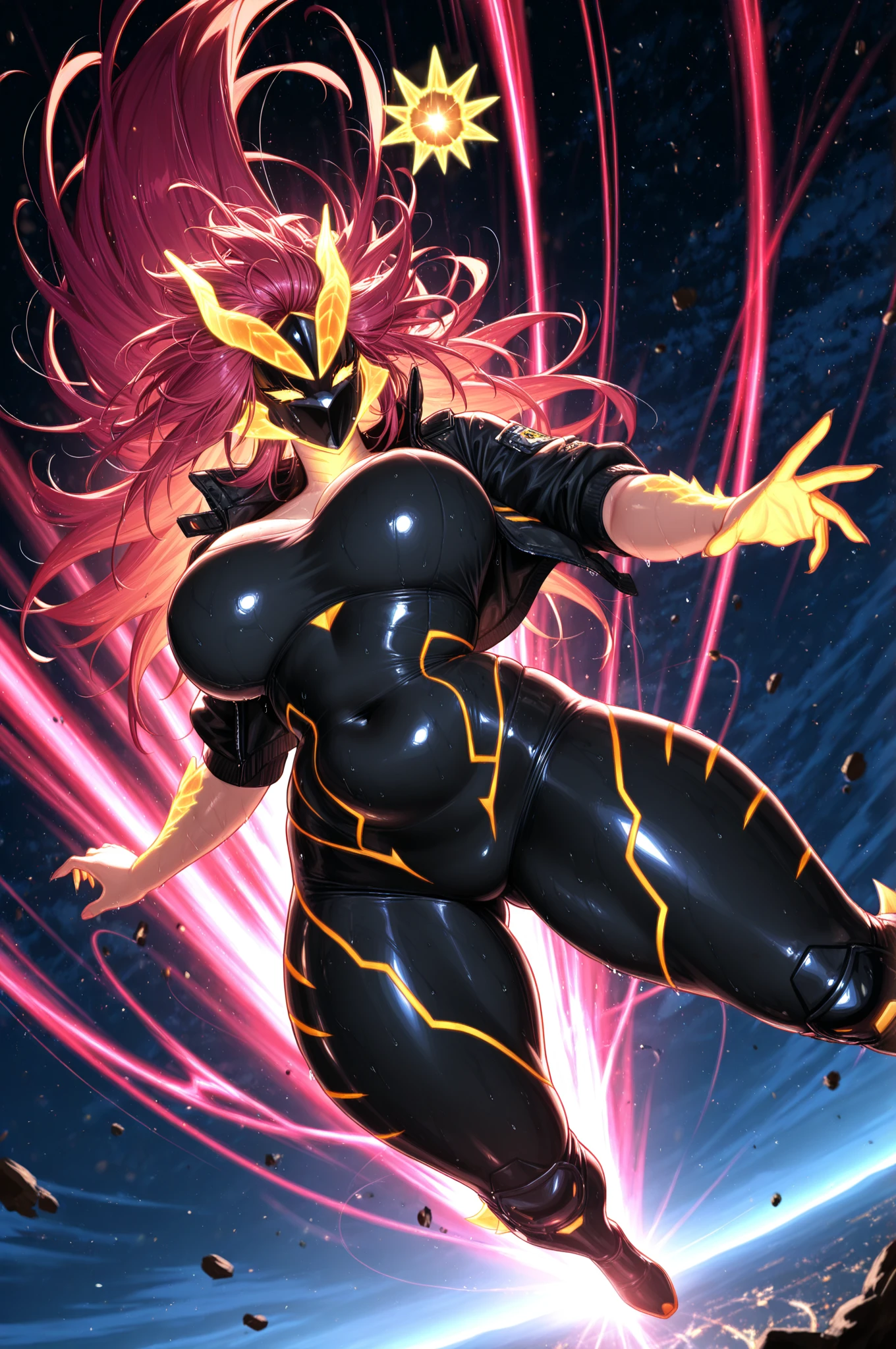 (BENGUS,Edayan):1.2, (hyper-defined art, anime coloring, best quality, hyper-hdr, 8k uhd,  hyper absurdres, hyper aesthetic, hyper-detailed  background), Lusterise, (raw sensuality, black woman, black and red striped  thick scorpion tail, , sitting in a  ice cream parlor,  dreadlocks,  headphones,impossibly beautiful african-caribbean features, red and brown heterochromia eyes, sitting,  licking ice cream, backless, sleeveless dress,  thigh lace clogs),  (very dark skin,  voluptuous, curvy, strong, shortstack, black hair, soft face, small wide nose, firm medium breast, curvy hips,  wide hips),({Hyper stylistic, sharp gradients, deep highlights, hyper exposure,  hyper detailed smooth textures),  perfect hands,  hyper perfect , perfect eyes, perfect anatomy, perfect  physiques, amazing skin, hyper-detailed eyes,  hyper-detailed features, salaciously smiling, dynamism,   dynamic lighting, dynamic shading, sensual shadowing,  sensual atmosphere 