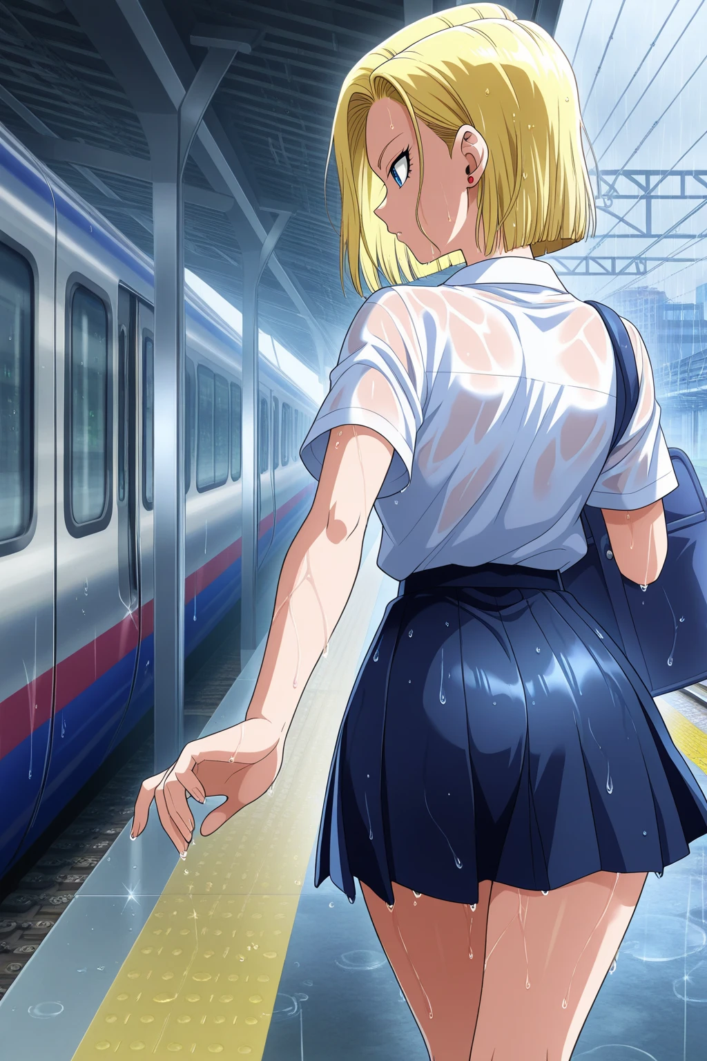 A skinny naked with small breasts,have your own thighs,spread legs,pussy juice,crowded train,masturbation,