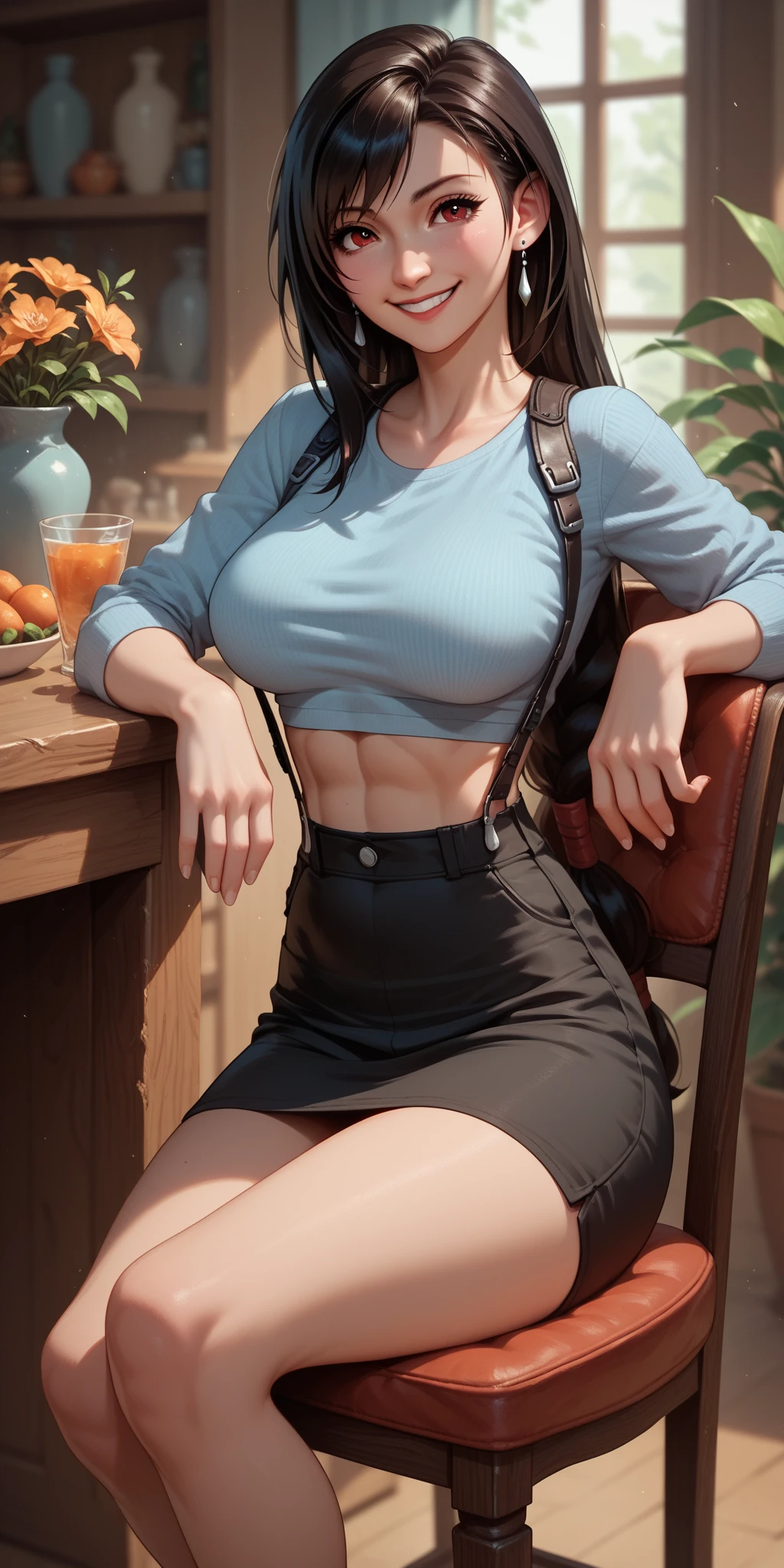 (((front view))), ((Unreal Engine 5)), ((Masterpiece)), ((ultra high definition)), ((ultra high resolution)), ((full sharpness)), ((maximum quality)), ((Cinematic)), ((8k)), ((very young girl)), ((extremely beautiful)), ((very slim)), ((alone)), ((full body)), ((ultra detailed face)), ((ultra detailed eyes)), ((very blue eyes)), ((ultra realist eyes)), ((ultra detailed irises)), ((totally normal irises)), (((identical irises))), ((ultra delicate hands)), ((ultra detailed hands)), ((ultra detailed fingers)), ((natural lighting)), ((malicious smile)), ((smooth skin)), ((ultra small tits)), ((micro tits)), ((very big ass)), ((huge ass)), ((ultra huge body)), ((ultra wide hips)), ((huge hips)), ((ultra wide hip bones)), ((very wide pubis)), ((ultra thick thighs)), (((ultra thin waist))), ((natural skin), ((totally ultra realistic)), ((repeat the same face)), ((always the same face)), ((repeat always the same face)), ((always the same body)), ((always the same proportions)), ((always the same clothes)), ((very flat belly)), ((looking at the camera)), ((wearing a light yellow shorts and white blouse)), ((straight hair)), ((very long hair)), ((in a pizzaria))