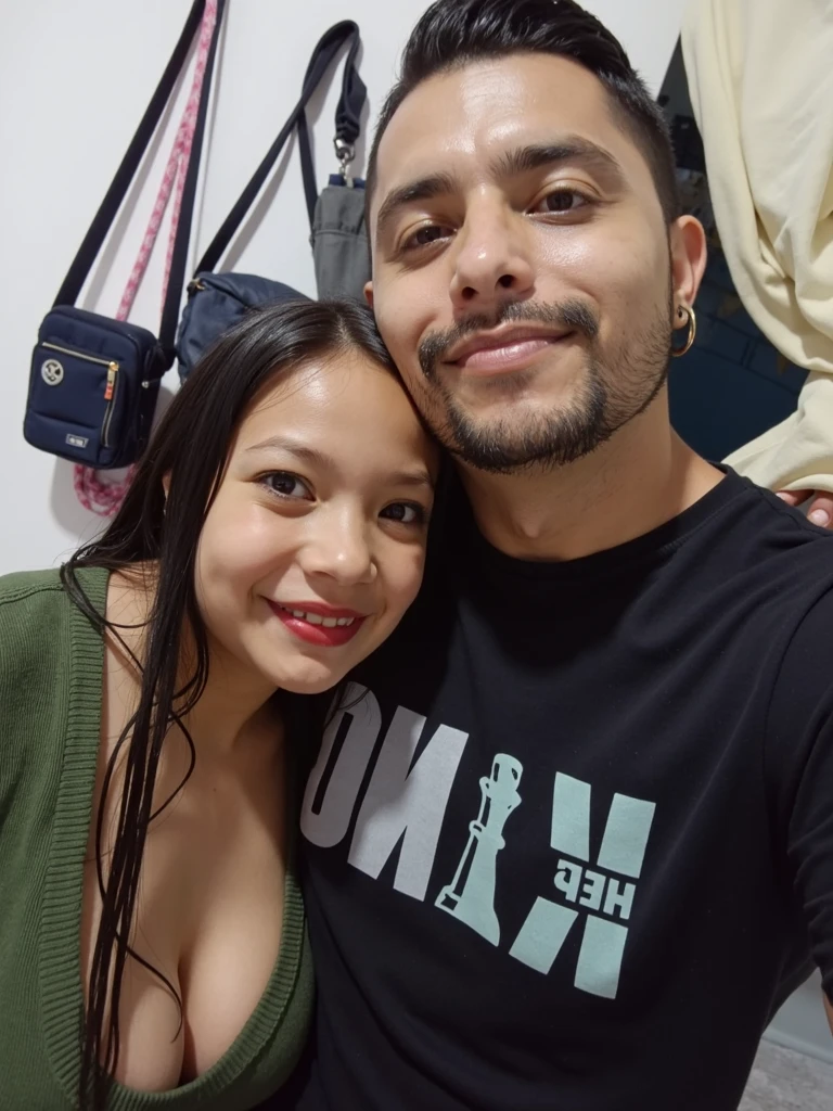 hay un hombre y una mujer que posan para una foto, imagen de perfil, foto de perfil, 30 year old Cuban woman., pareja, 30 year old woman, 3 0 year old woman, taken in the early 2020s, photo tomado en 2 0 2 0, tomado en 2 0 2 0, 29 years, karla ortiz