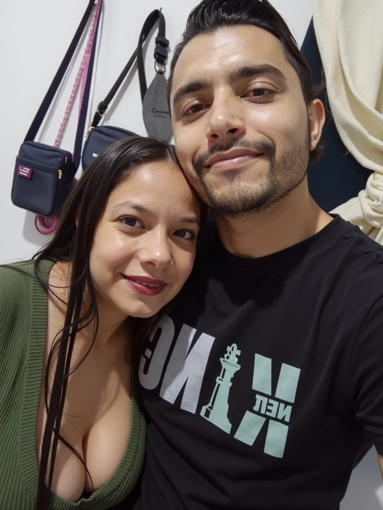 there is a man and a woman that are posing for a picture, imagem de perfil, Alanis Guillen, Karla Ortiz, Casal feliz, Directed by: Nandor Soldier, par, foto de perfil, david rios ferreira, Alex Yanes, com montanhas ao fundo, imagem do avatar, foto de perfil, foto do perfil, facebook post, andrea rocha, Retrato de duas pessoas