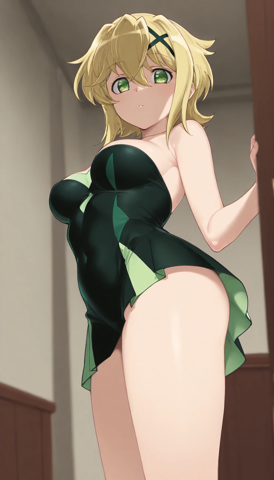 score_9, score_8_up, source_アニメ,kiwi-default,very big breasts,((1girl)),shiny skin,Micro Bikini,front view,Areola,High leg,Sunburn,Fishnet tights,High heels,Bunny Suit,gloves,latex,Young,Lewd,Prostitute,On the road