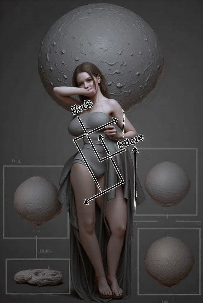 2 realistic elf women, very detailed faces, brown hair, full body, NSFW, red blush, blushing, slim abdomen: 1.2, detailed eyes, sexy, undressed, naked, open mouth, pregnant, in the desert, standing by wooden pole, slggls,