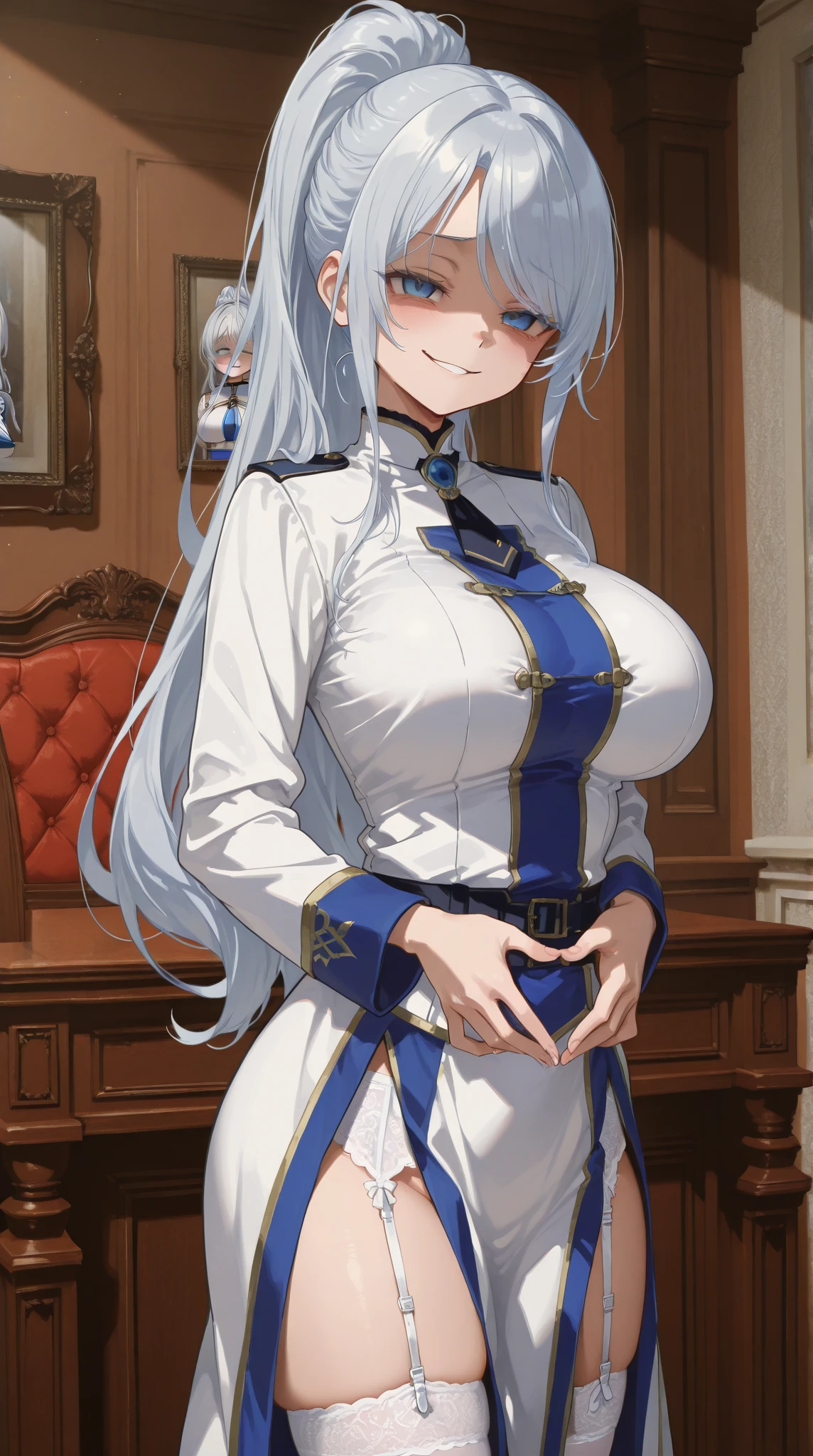 (masterpiece),best quality, expressive eyes, perfect face, 1girl,
big breast, H-cup, good breast, beautiful, gorgeous,anime,girl,lora,
nipple visible though clothes,ph bronya,
1girl,
solo,
earrings,
long hair,
grey hair,
drill hair,
grey eyes,pantyhose,hands on waist hands on hips