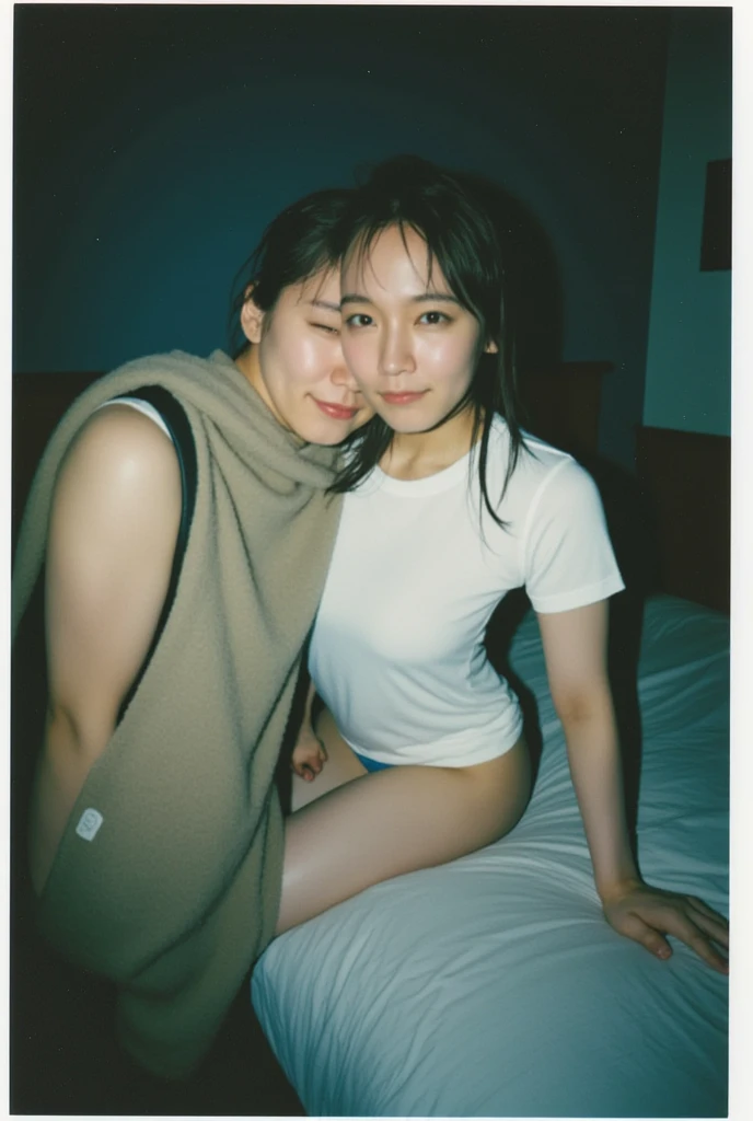 xxmixgirl,(NSFW),(RAW photo, Best quality), (Realistic, photo-realistic:1.2), 2girls, High quality, (highdetailskin:1.4), Two girls hugging，The chests squeeze against each other,huge tit,nipple,nakeness,,in a lift, in a elevator,wet_clothes,
