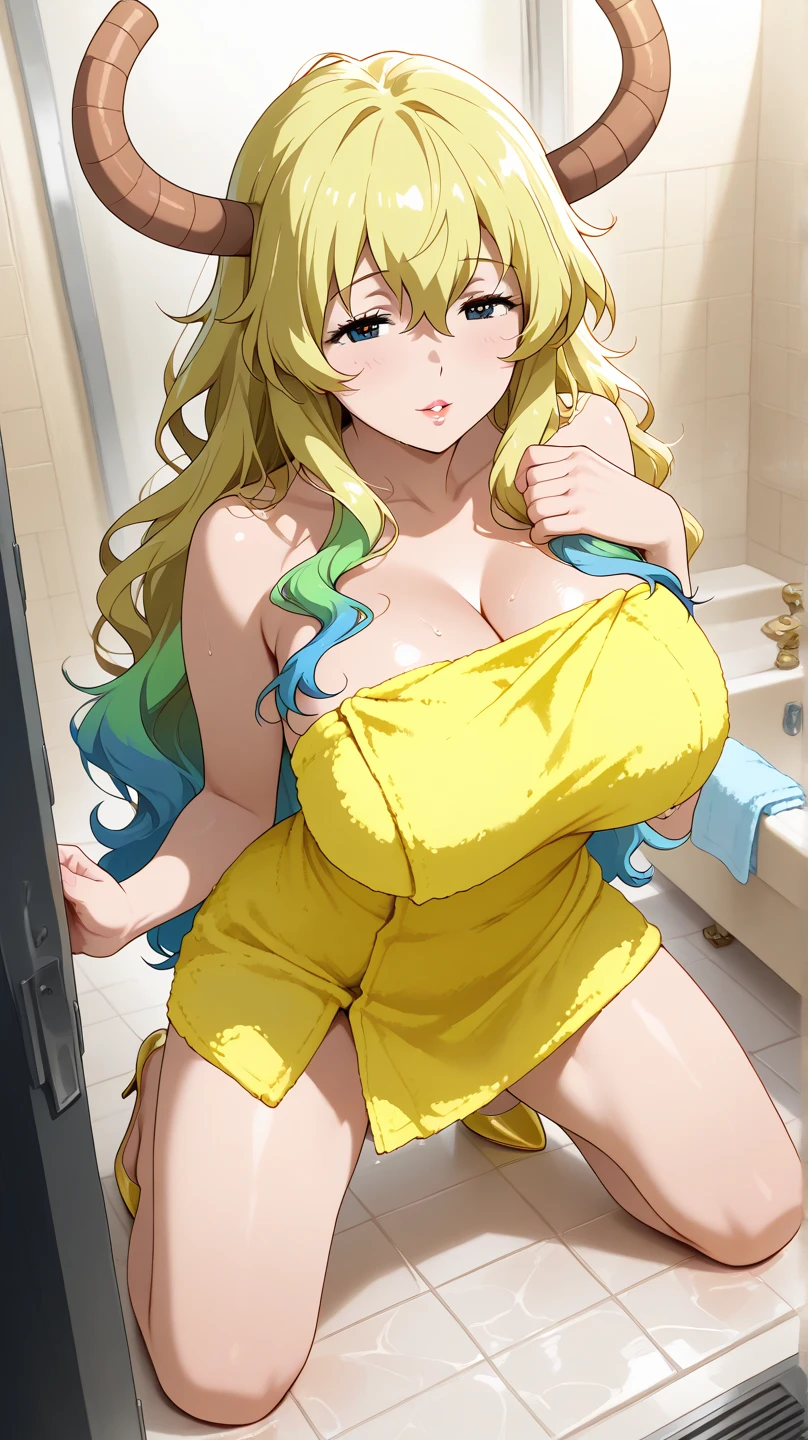 Simple White Background,
Blue crop top overhang,collarbone, cleavage, bare shoulders,
Holding a can,
<lora:landred_HxH-KK77-V1:0.7>,
Yellow eyes, blonde hair,bangs,Long_hair,
<lora:Oda_Non_Style-KK77-V2:0.3>,<lora:more_details:0.1>,
1 girl, 20yo,Young female,Beautiful Finger,Beautiful long legs,Beautiful body,
Beautiful Nose,Beautiful character design, perfect eyes, perfect face,expressive eyes,perfect balance,
looking at viewer,(Focus on her face),closed mouth, (innocent_big_eyes:1.0),(Light_Smile:0.3),
official art,extremely detailed CG unity 8k wallpaper, perfect lighting,Colorful, Bright_Front_face_Lighting,White skin,
(masterpiece:1.0),(best_quality:1.0), ultra high res,4K,ultra-detailed,
photography, 8K, HDR, highres, absurdres:1.2, Kodak portra 400, film grain, blurry background, bokeh:1.2, lens flare, (vibrant_color:1.2),professional photograph,
(Beautiful,large_Breasts:1.4), (beautiful_face:1.5),(narrow_waist),