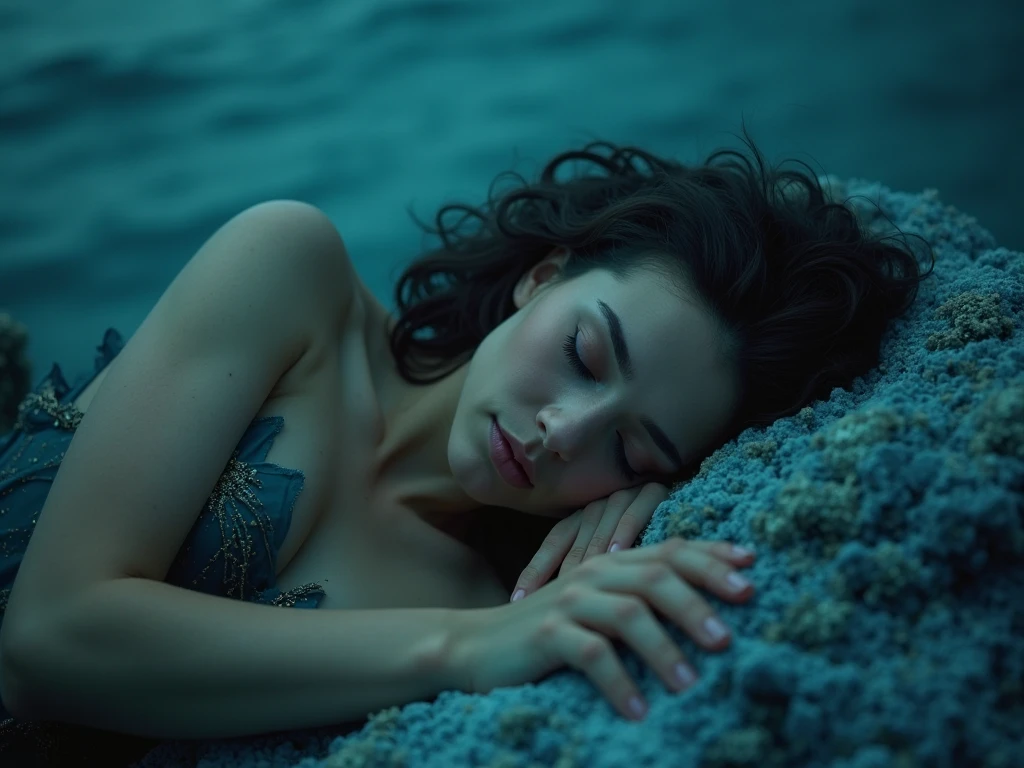 1girl , AstridBergesFrisbey cute woman, small breast, best quality, super realistic, Masterpiece, long hair Dutch angle , lying on a airbed inside a tent , looking at the viewer, dark at night, moon light, small floor lamp <lora:add_detail:0.8> <lora:anti_longtorso_v10:0.5>