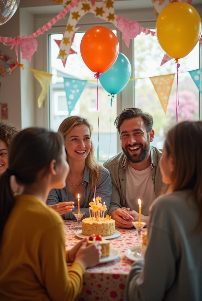 family party candid moments captured, best quality, masterpiece, highres, absurdres, incredibly absurdres, huge filesize, wallpaper, colorful,8K,RAW photo
