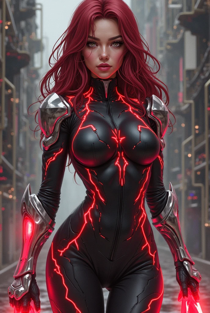 Wanda the scarlet witch, releasing from her hands red magic, sexy, perfect body, ((transparent plastic clothing)), fire involving the character, cyberpunk, fitnes model, thin, side position, photography, diffuse side lighting, soft details, octane, artstation trend, luminous particles in the air, scary scenery, ultra high detail, ultra realistic, cinematic, dark scenery, fog at night, unreal engine engine, 16k, ((by Marvel))