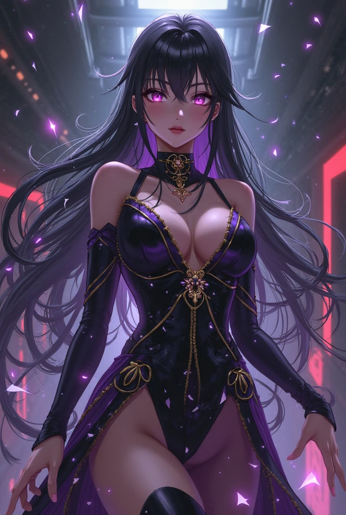 Obsidian Gems, Black Gemstone Necklace, Black Gemstone Earrings
(((Masterpiece))). ((Super detail, top quality, high resolution, movie lighting, glitter, lens flare, light particles, glowing tones,))
Full body (one shoujo ) trouble, blackEYE
(medium hair, single braid,, black hair,), wearing a party dress,
Eyeshadow, eyeliner, beautiful eyes
24-year-old girl. Light, brilliance, glare, glare, glitter, reflection, prism, transparency. Thin material. (Obsidian background)