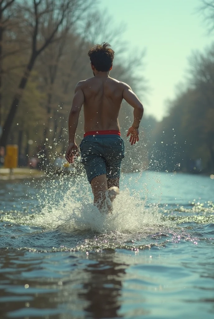 Timothée Chalamet, sweaty teen boy, in water, in finnish outside sauna, no clothing, far from camera, whole body, braces, age 19, wavy tiktok hair, boxer, bare feet, wearing no t-shirt topless, finnish outside sauna mountain, short fine armpit hair, flexing, veiny arms, cute, tall, lean, not muscular, wispy pubes, muscular teen boy masterpiece, high resolution, feet visible, no shoes, very dirty feet, skinny, tall, foot fetish, tall boy, teen boy, braces, best quality, sticky armpit hair, sticky, glue on floor, wet floor, sticky clothes, drops on underwear, drops on shorts, sticky on shorts, drops on floor, sweaty face, sweaty hair, Dune by Herbert, Science fiction